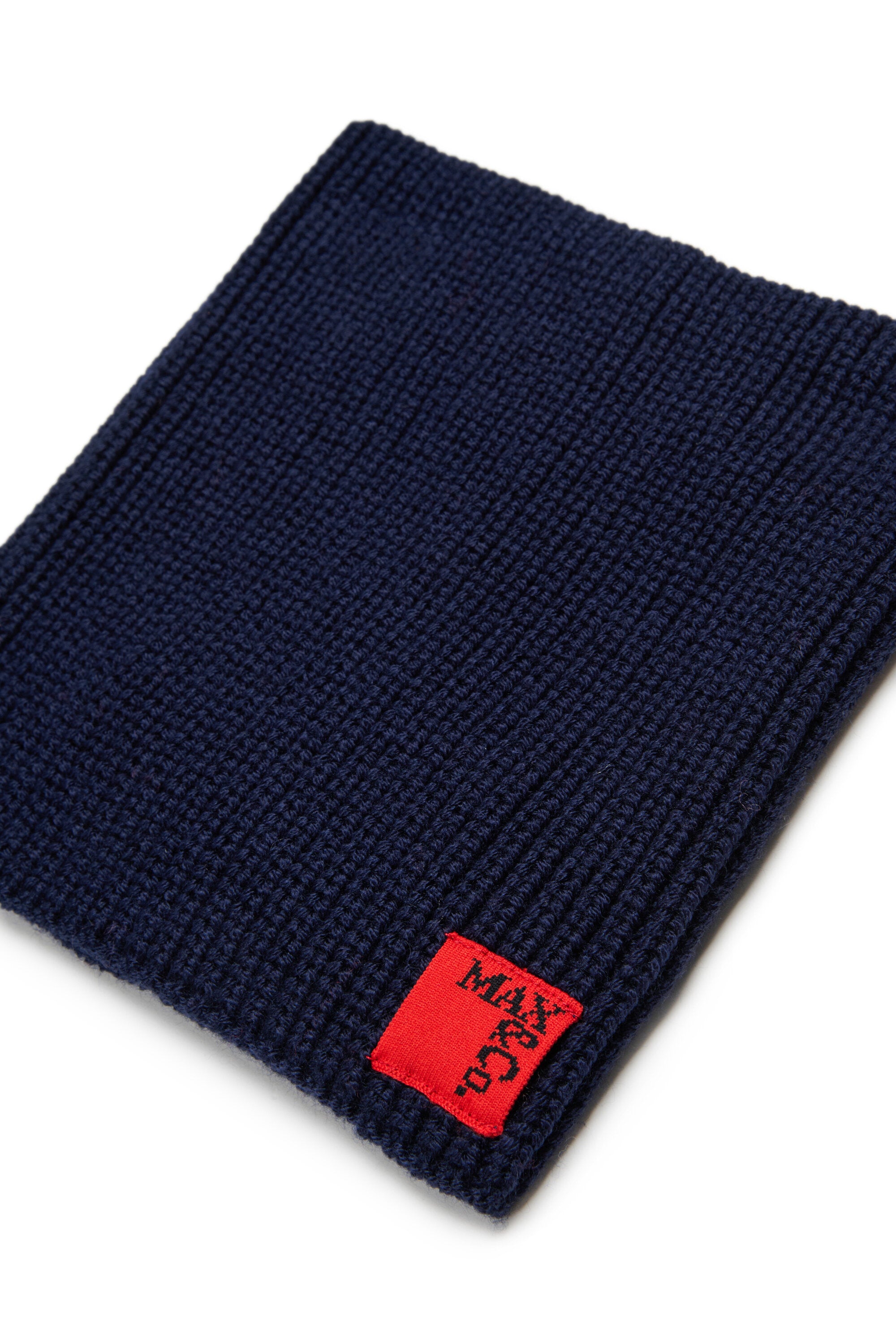 Strickkragen aus Wollgemisch mit Aufnäher