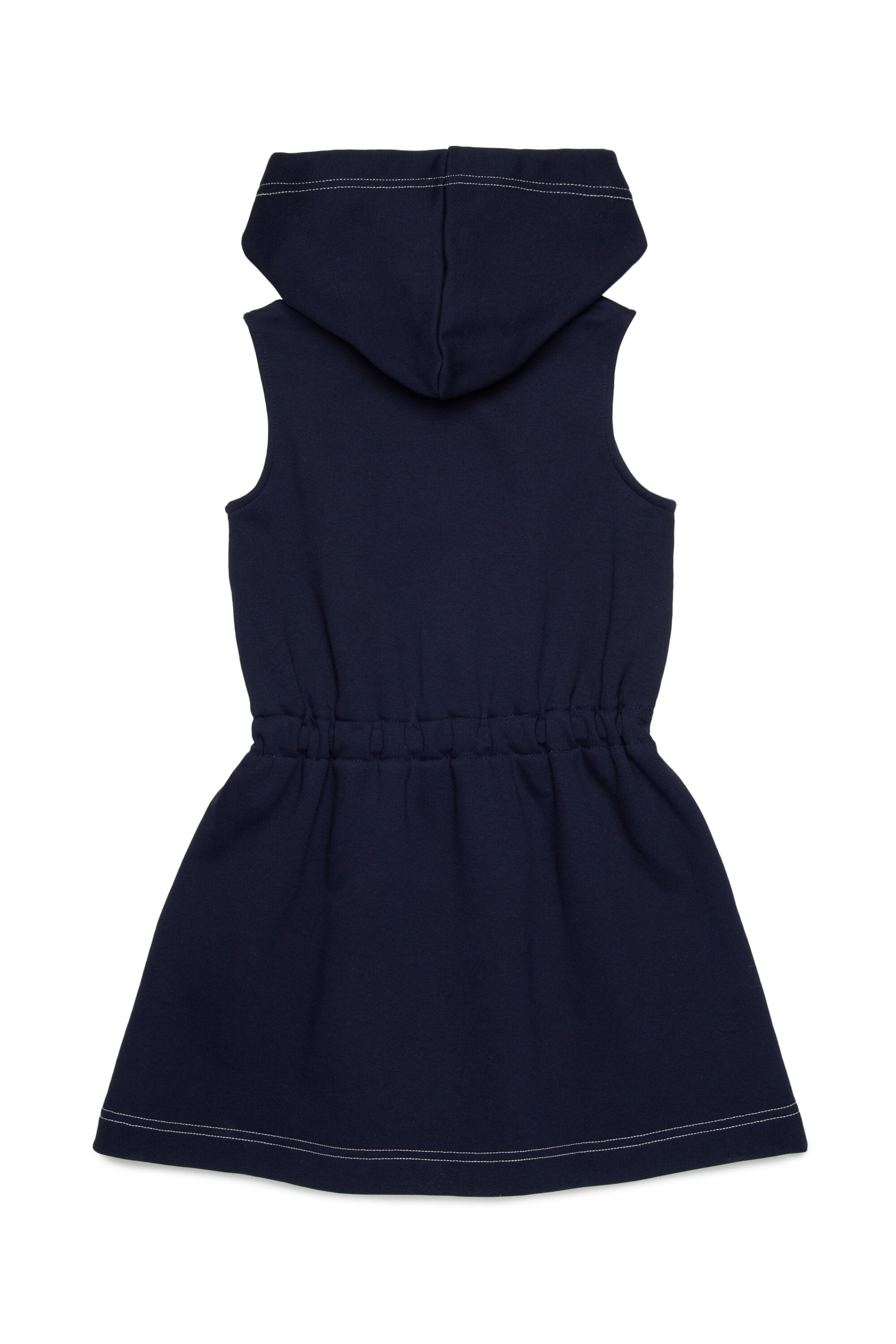 Ärmelloses kurzes Kleid mit Logo