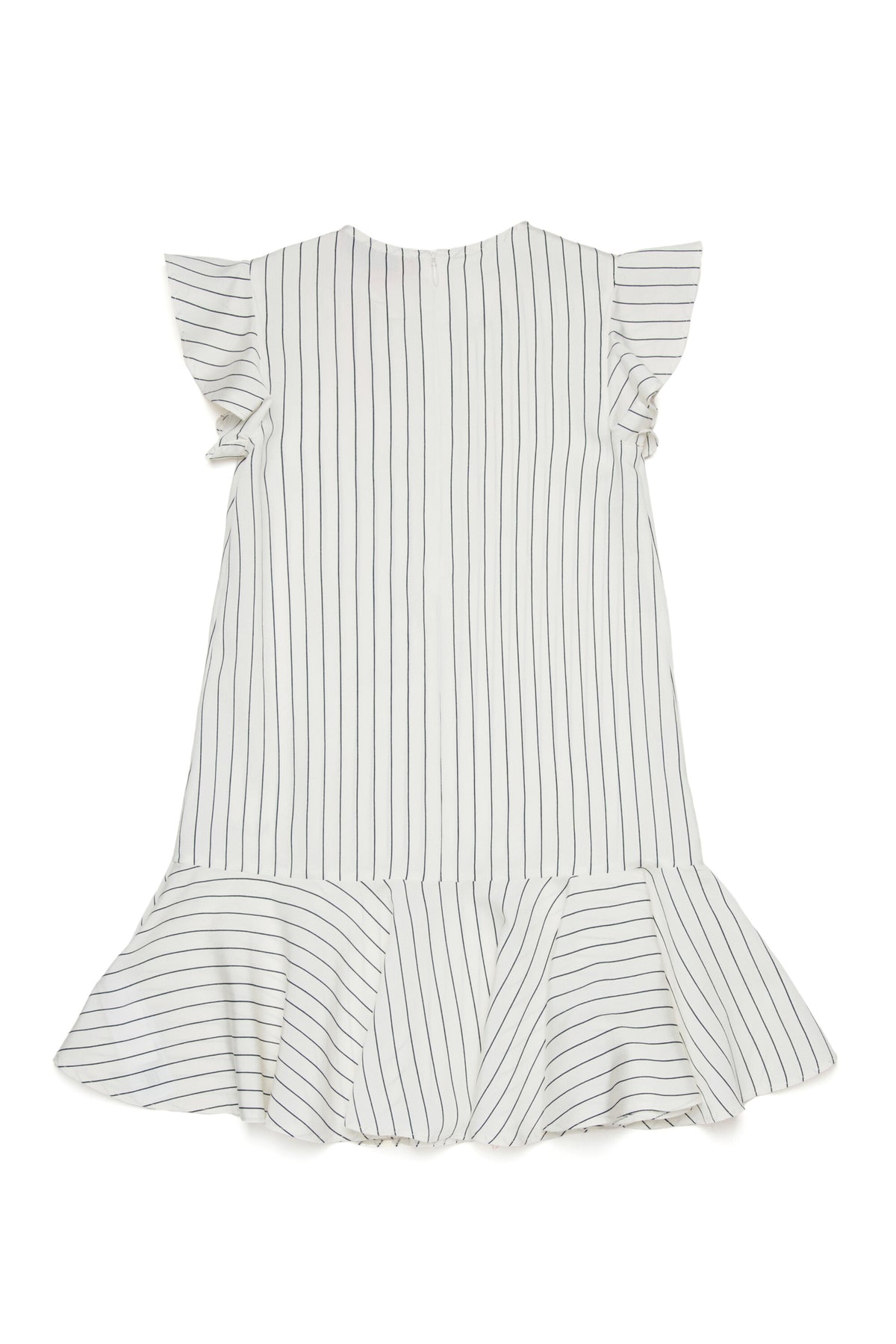 Vestido de rayas con logo