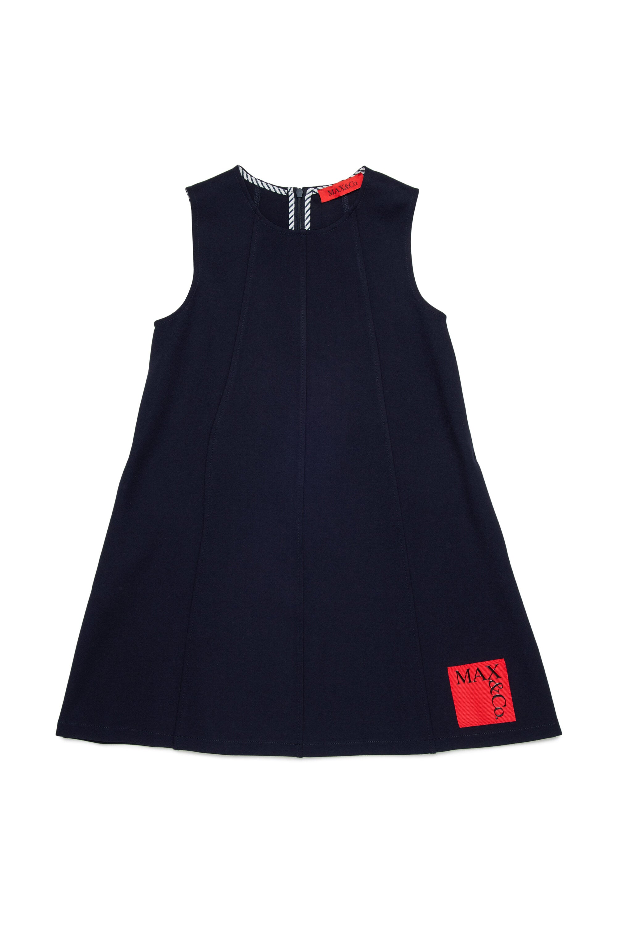 Ärmelloses Kleid mit Logo