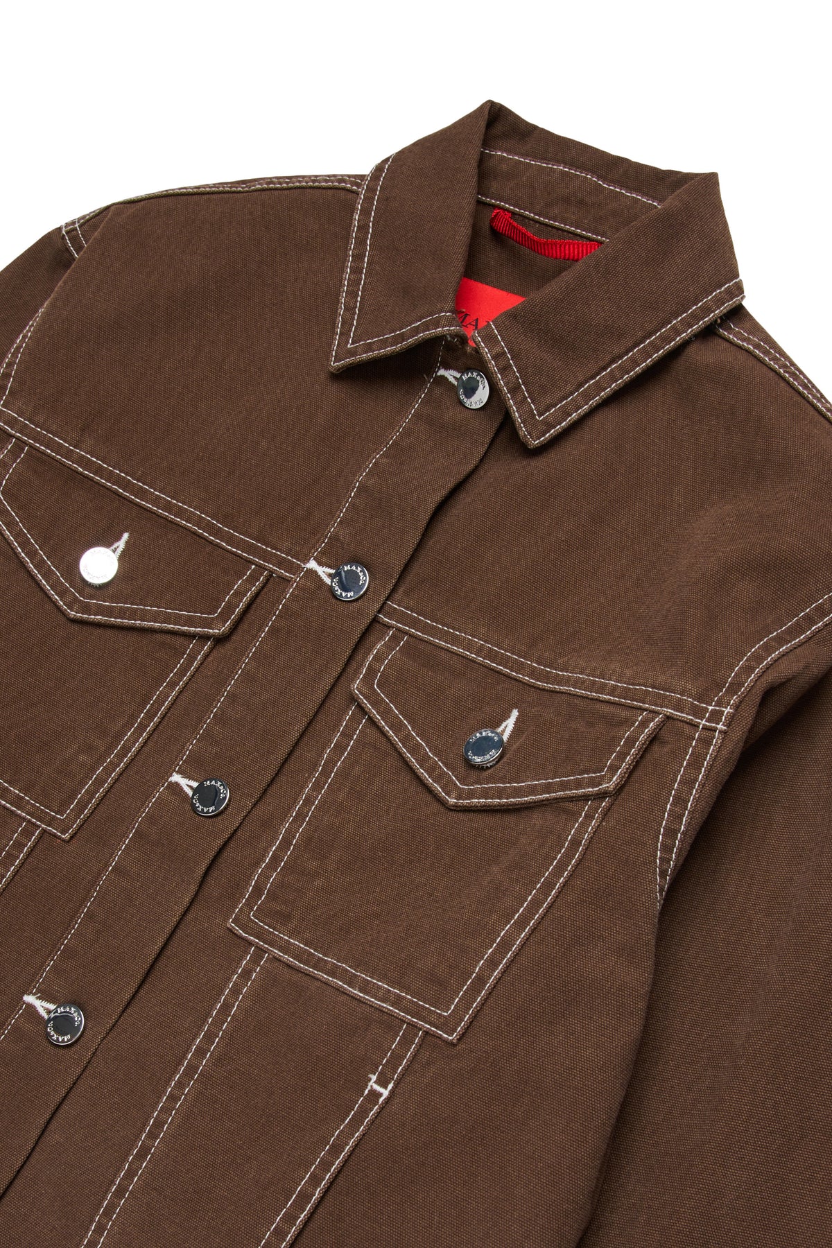 Denimjacke mit Logo
