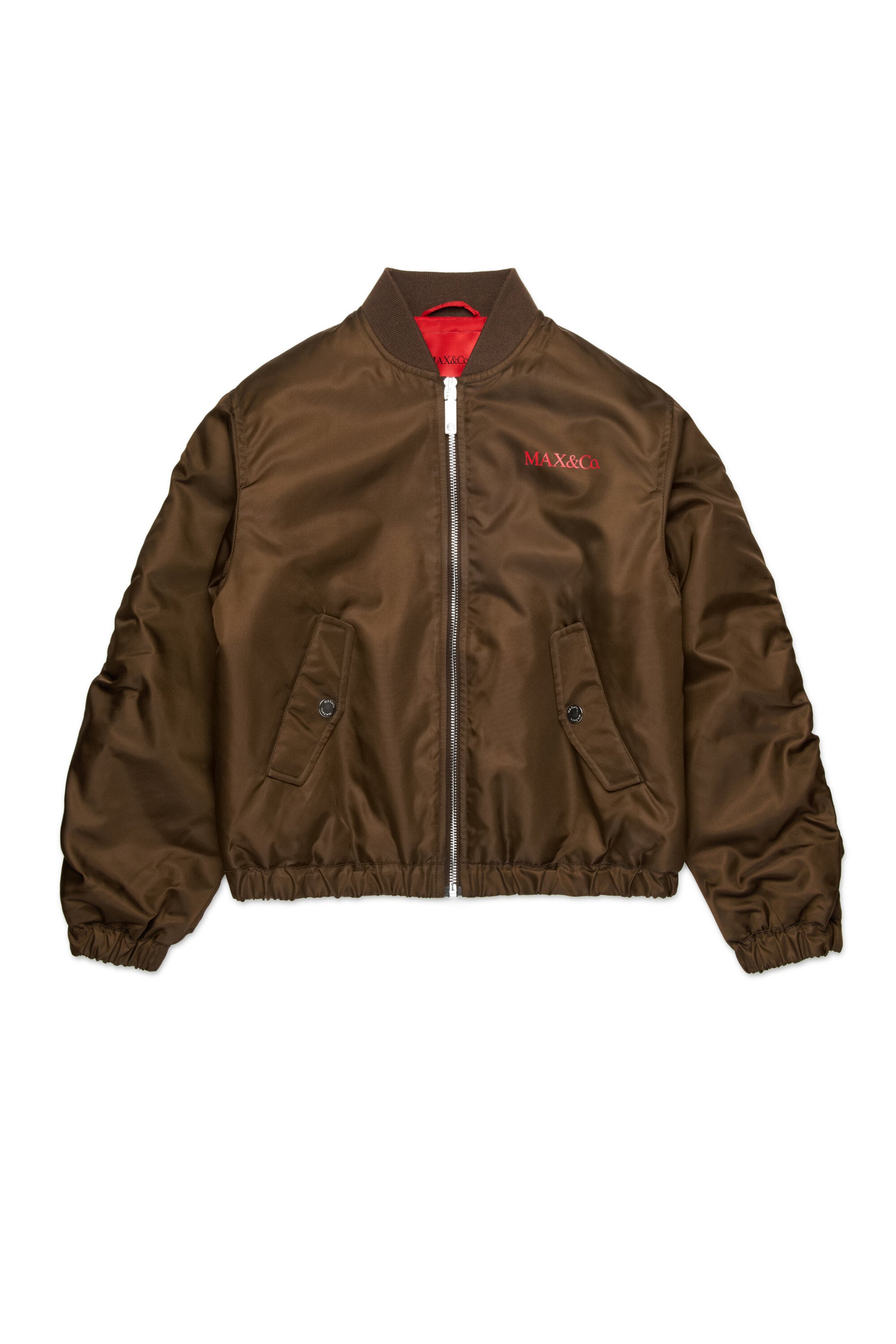 Giacca bomber con logo stampato