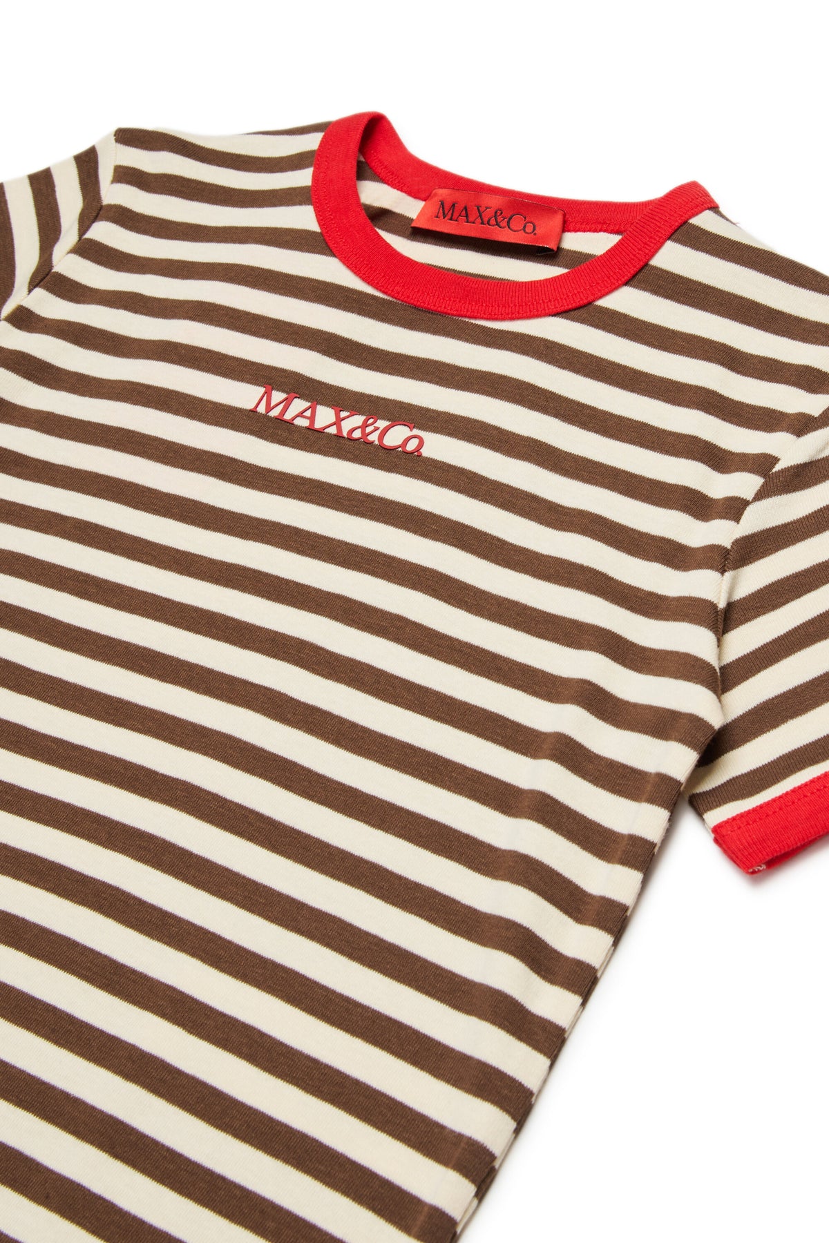 Camiseta de rayas con logo