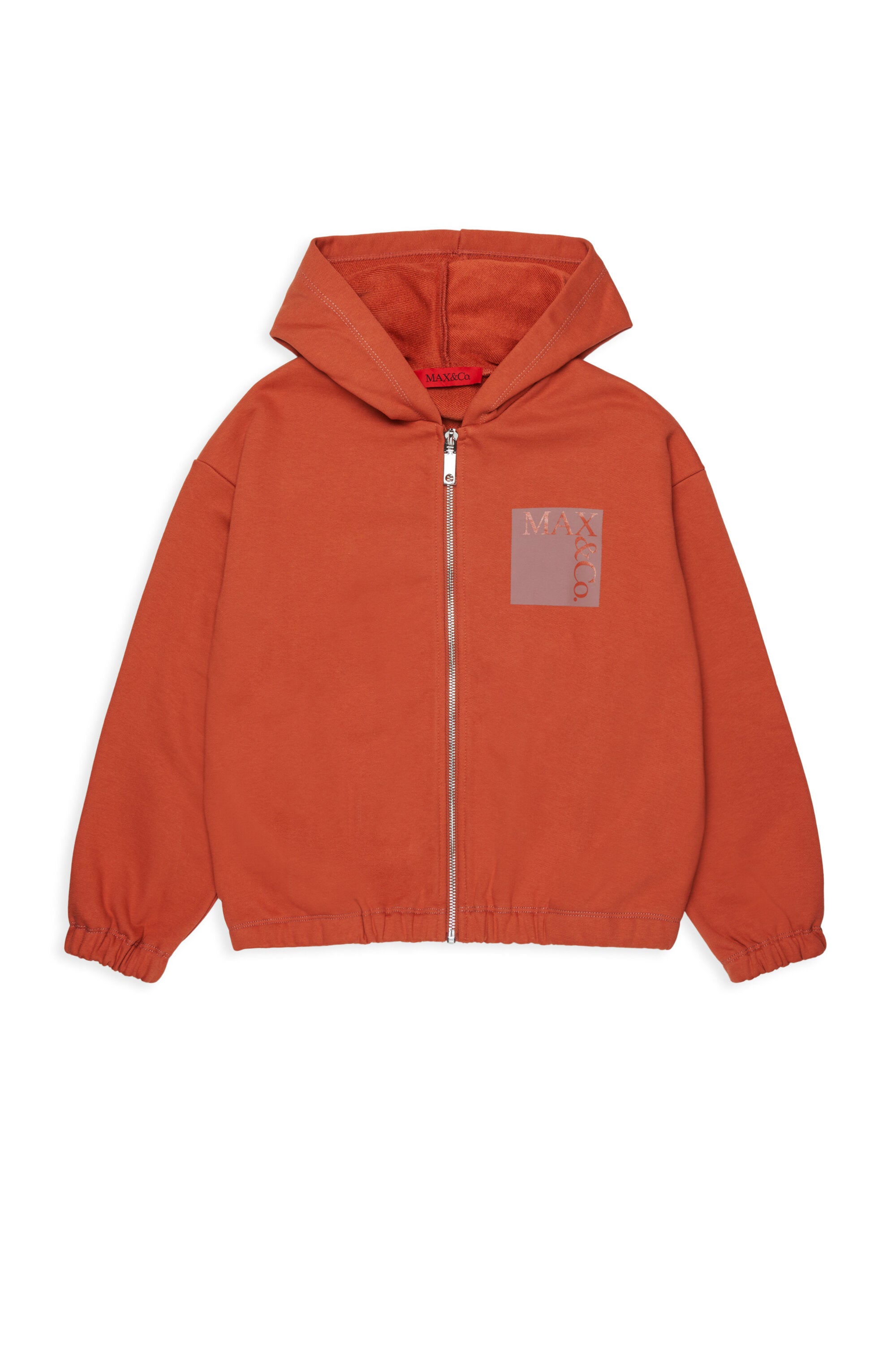 Felpa full zip con logo
