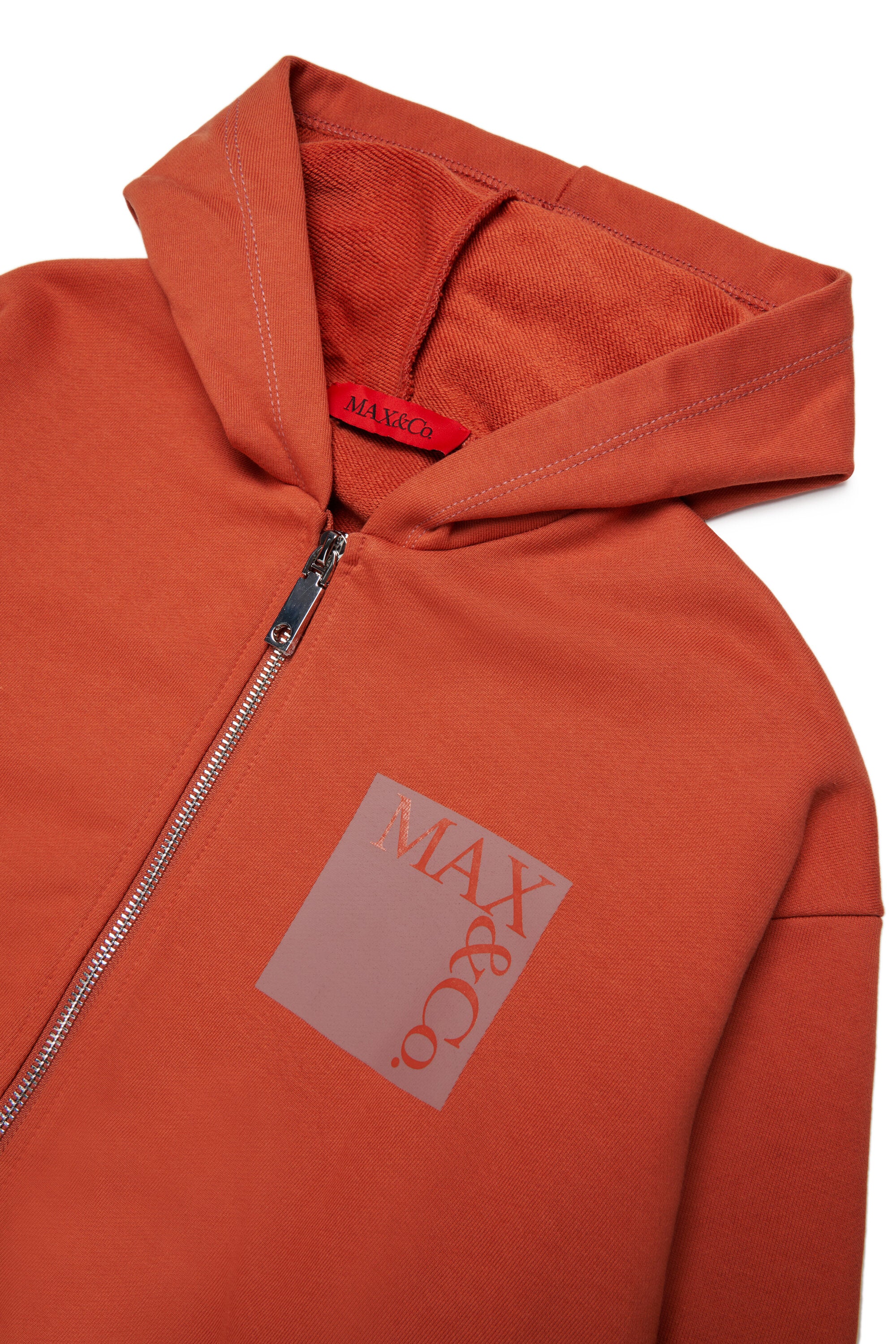 Felpa full zip con logo