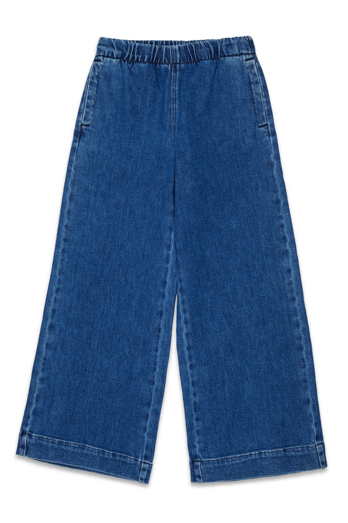 Flare-Fit-Jeans mit Gummizug in der Taille