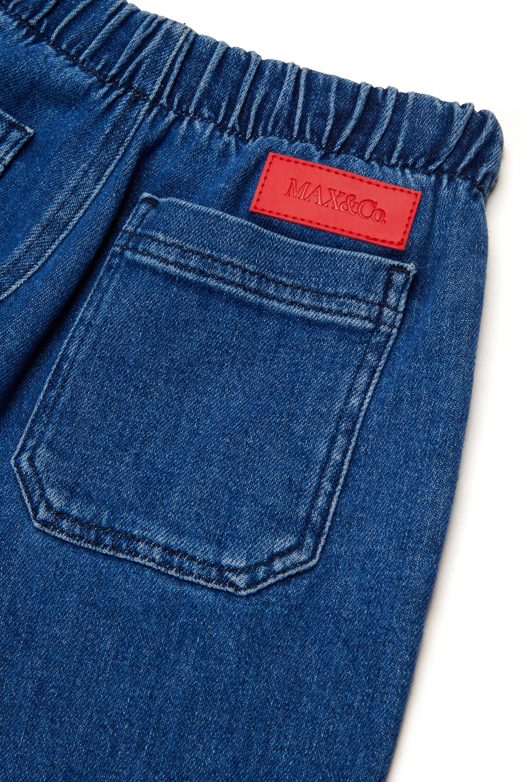 Jean flare fit avec taille élastiquée