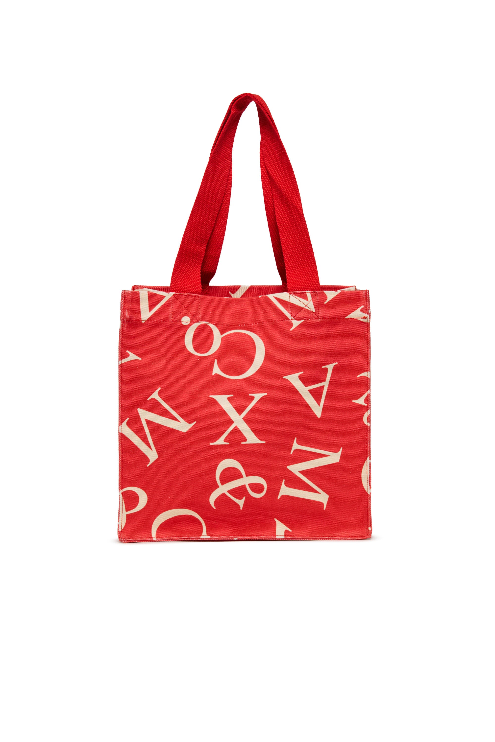 Borsa tote con logo maxi in lettere