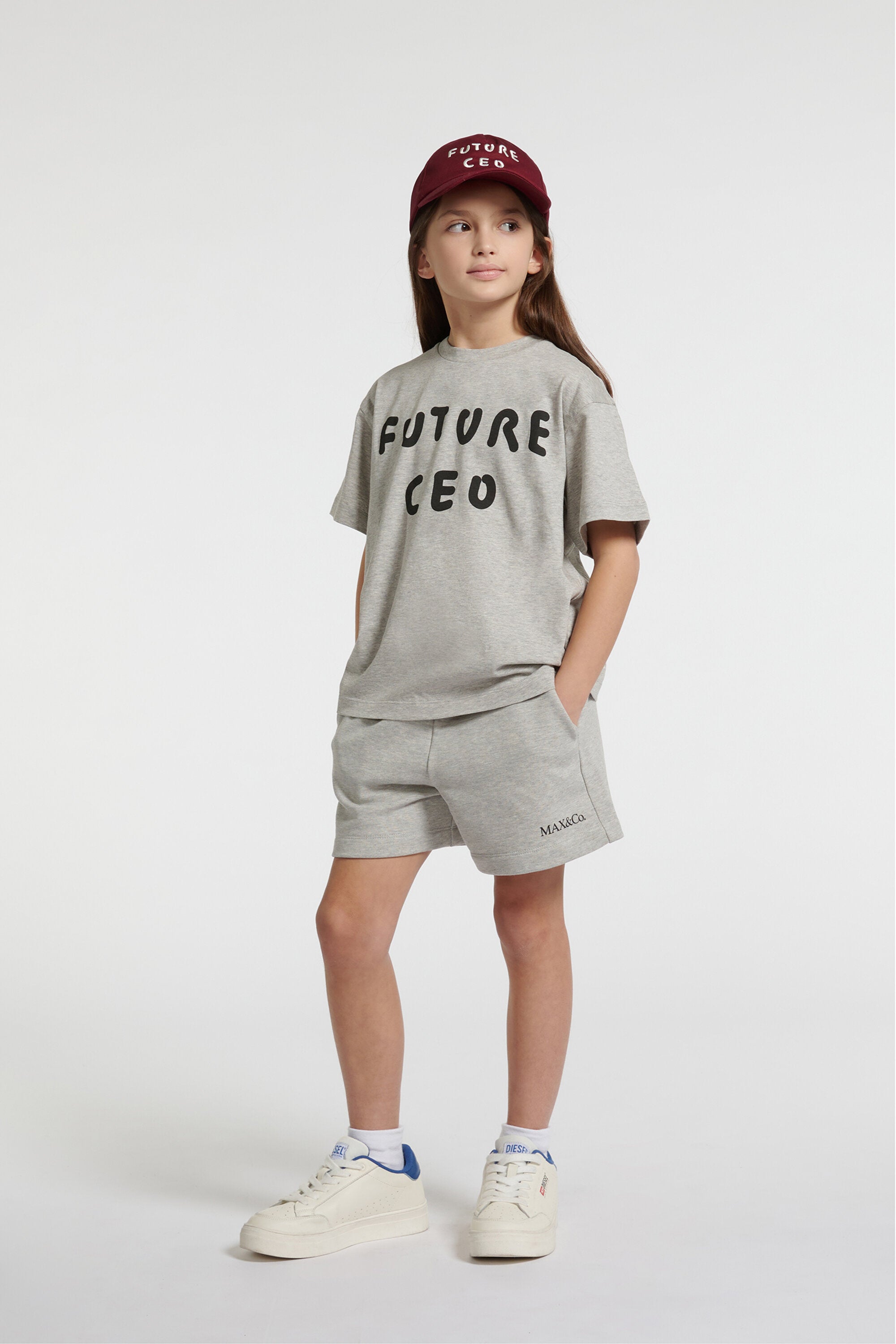 Shorts in felpa con logo