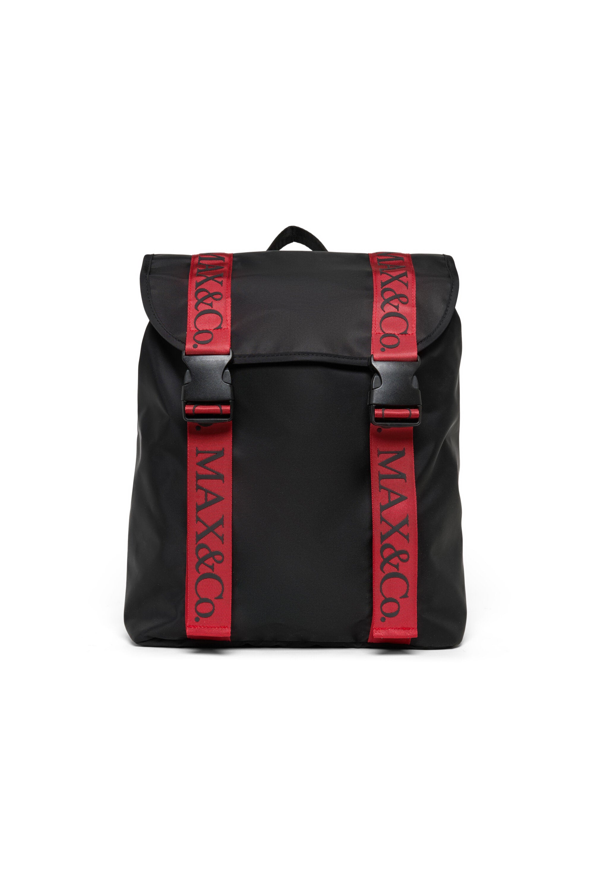 Backpack with oversized front logo