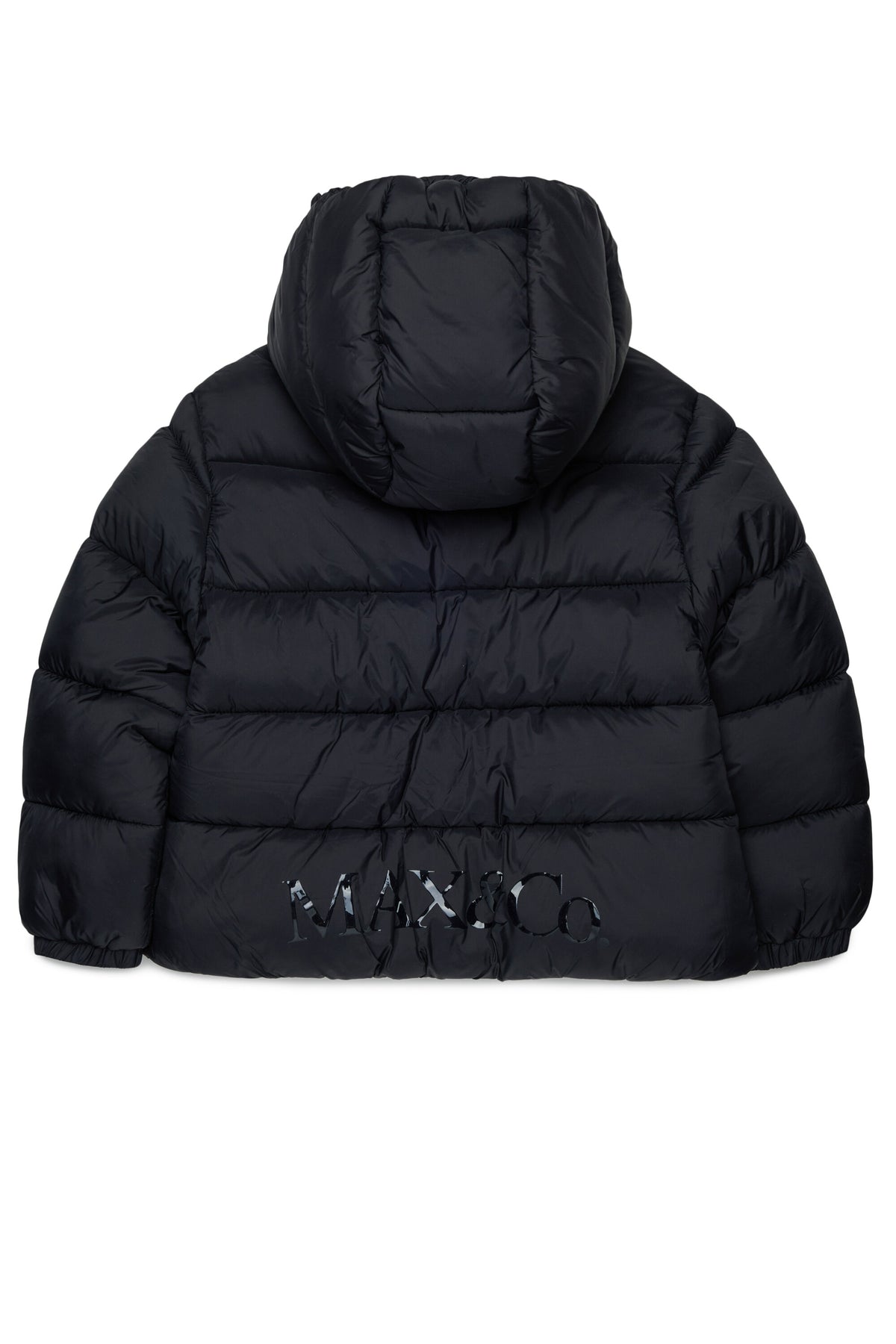 Padded jacket with printed logo