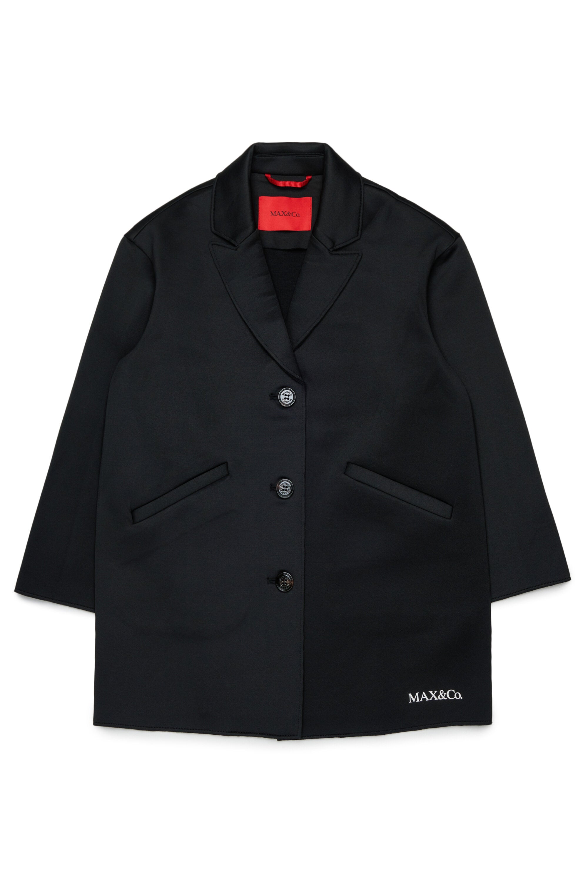 Blazer jacket with printed logo