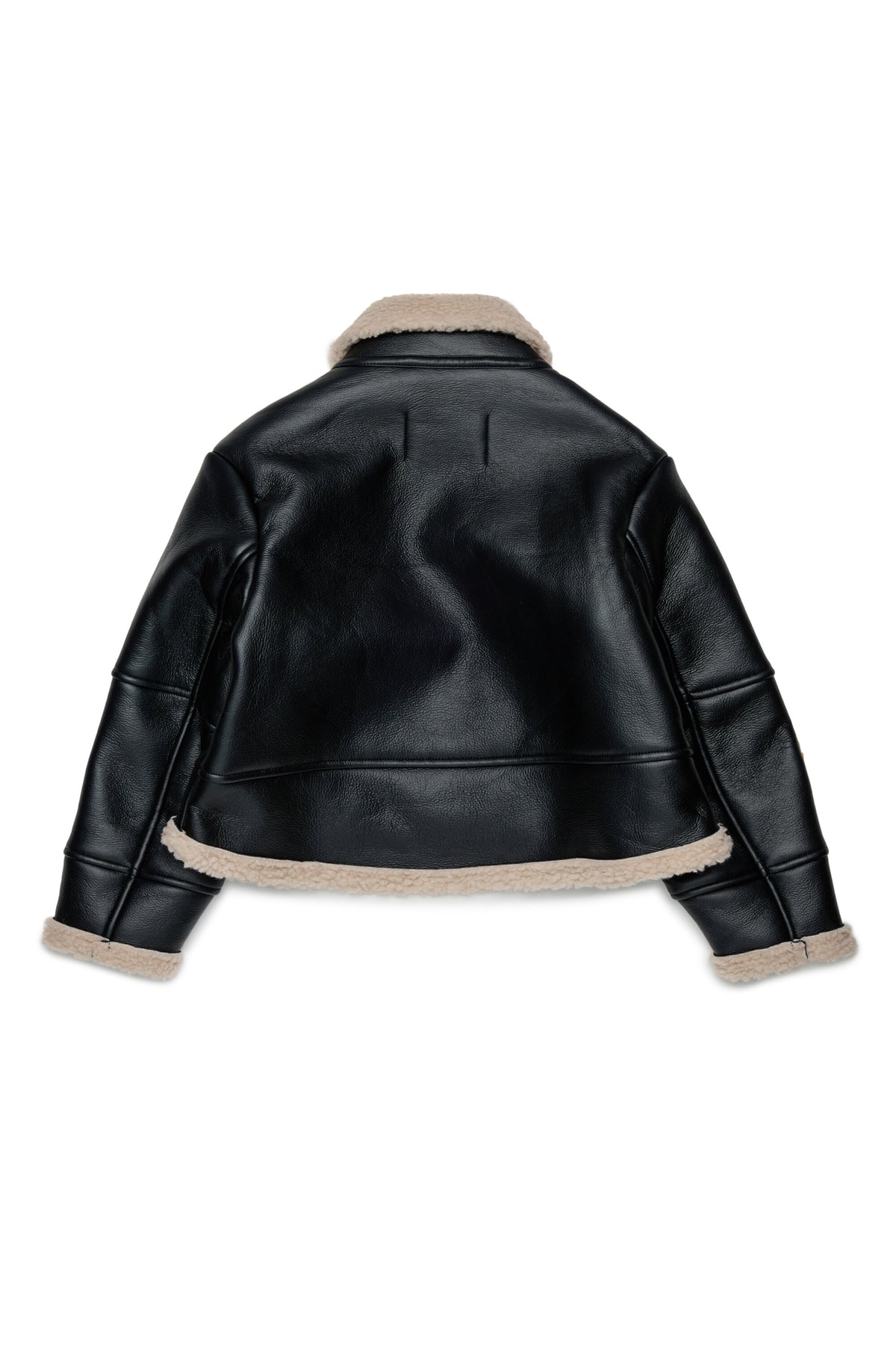 Veste shearling avec logo