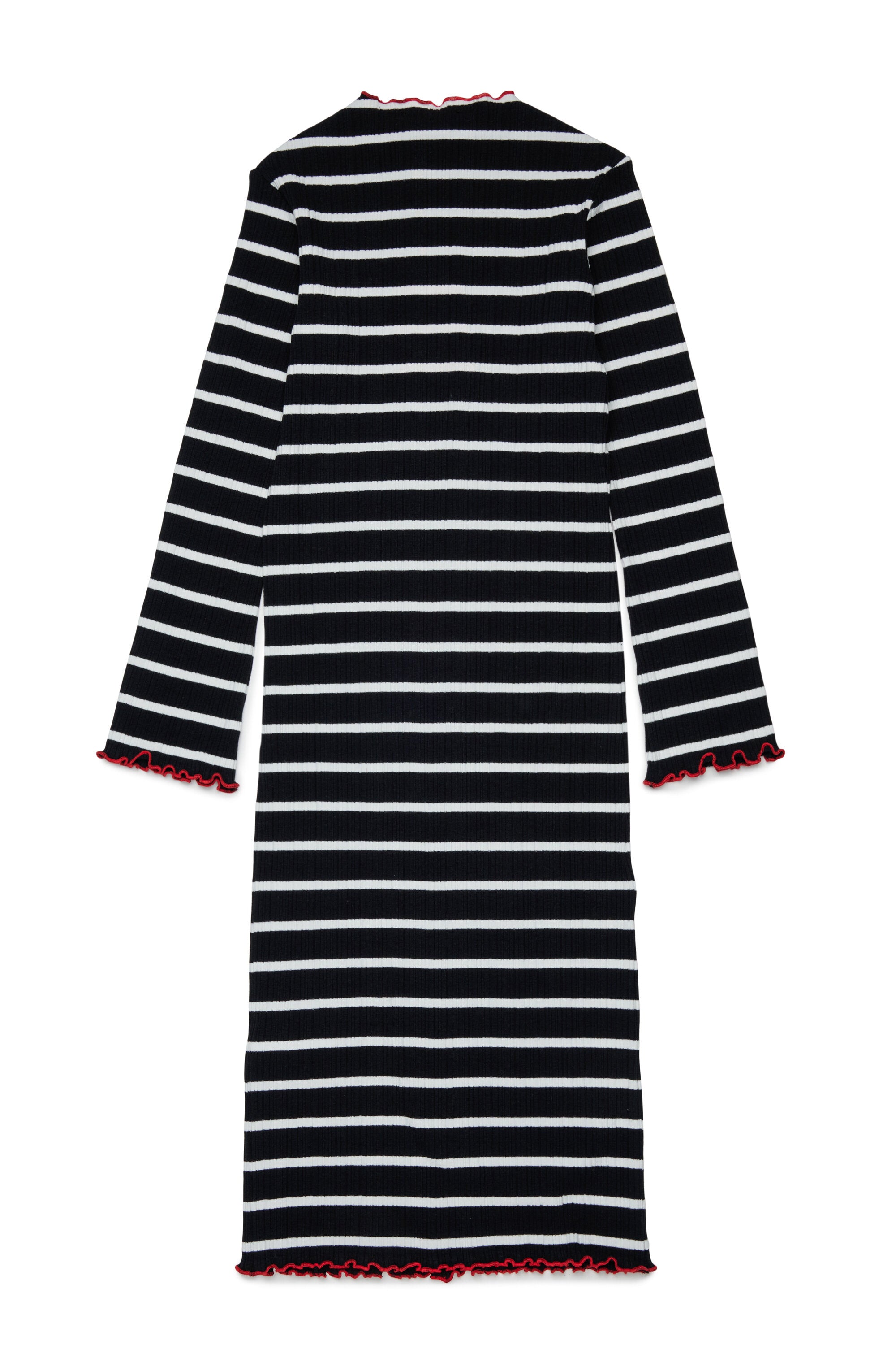 Gestreiftes Kleid mit Logo