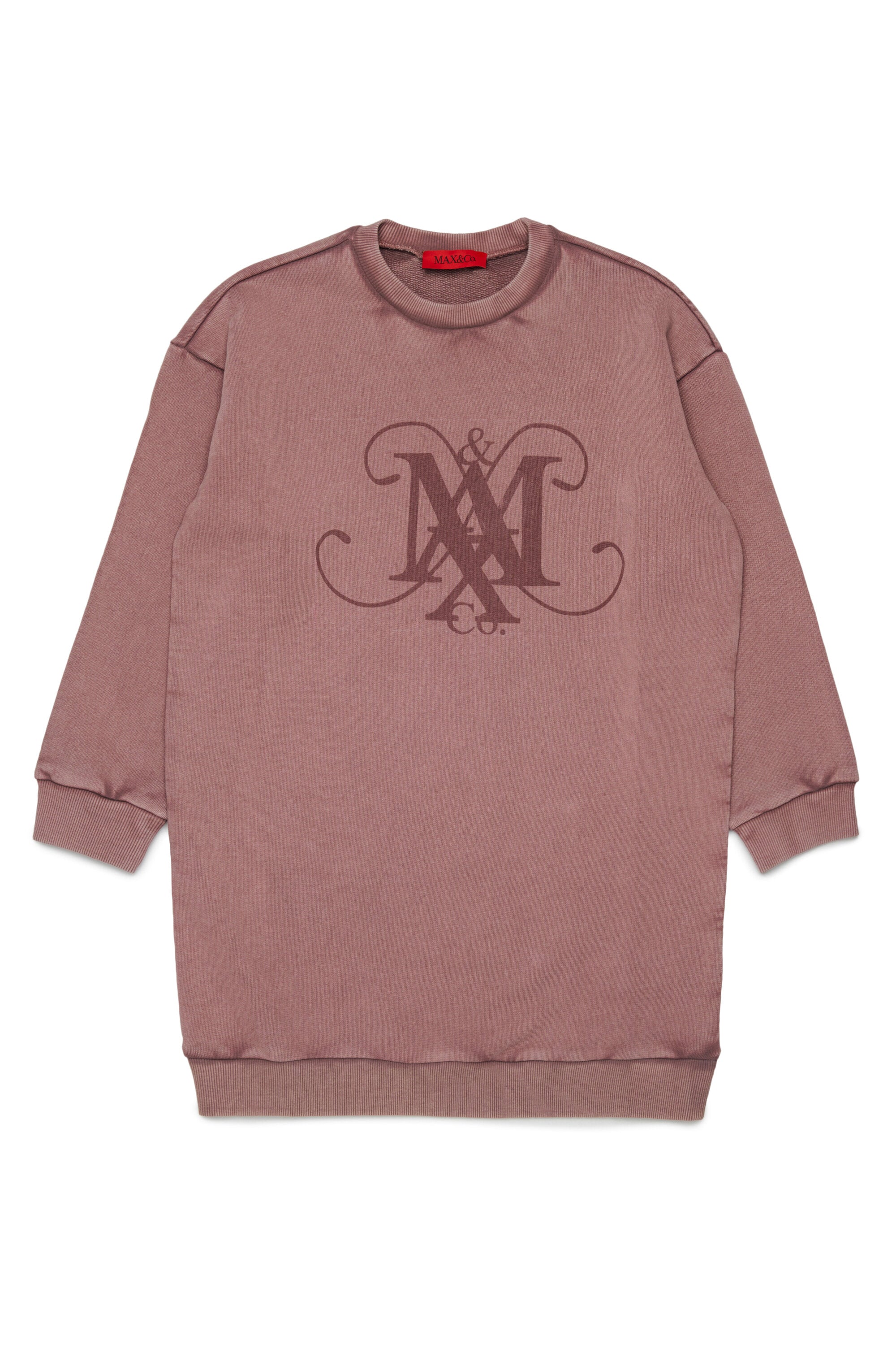 Vestido sudadera con logo