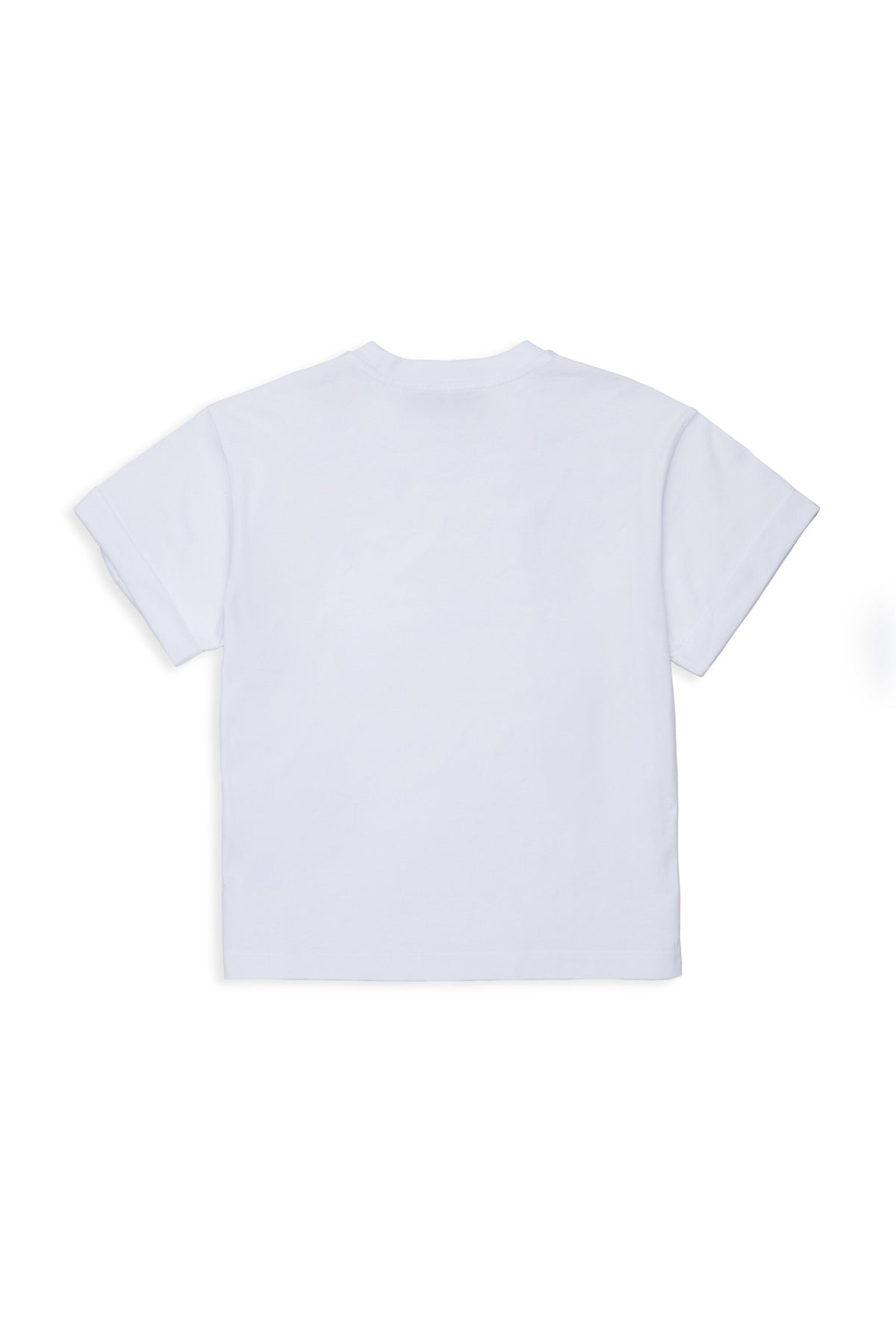 Camiseta con estampado de lazo metalizado