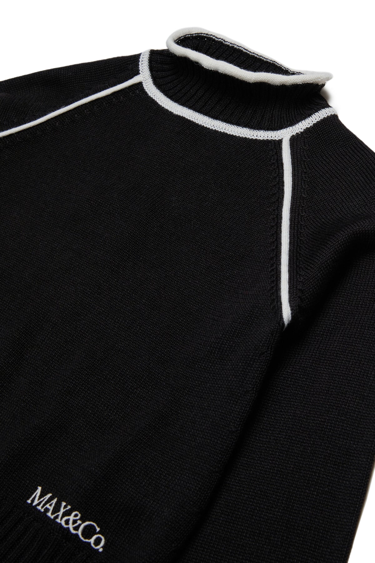 Pullover collo alto con logo