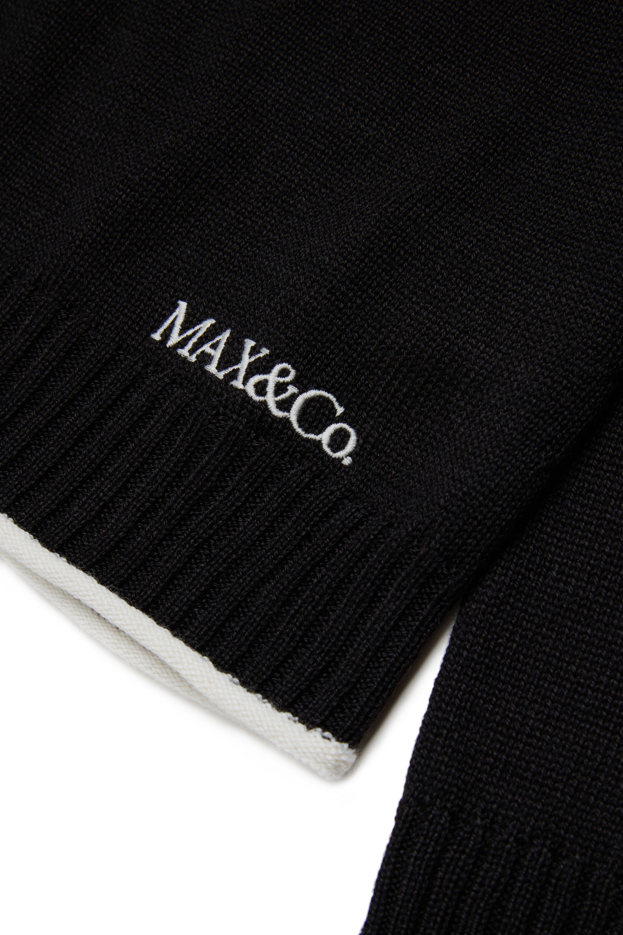 Pullover collo alto con logo