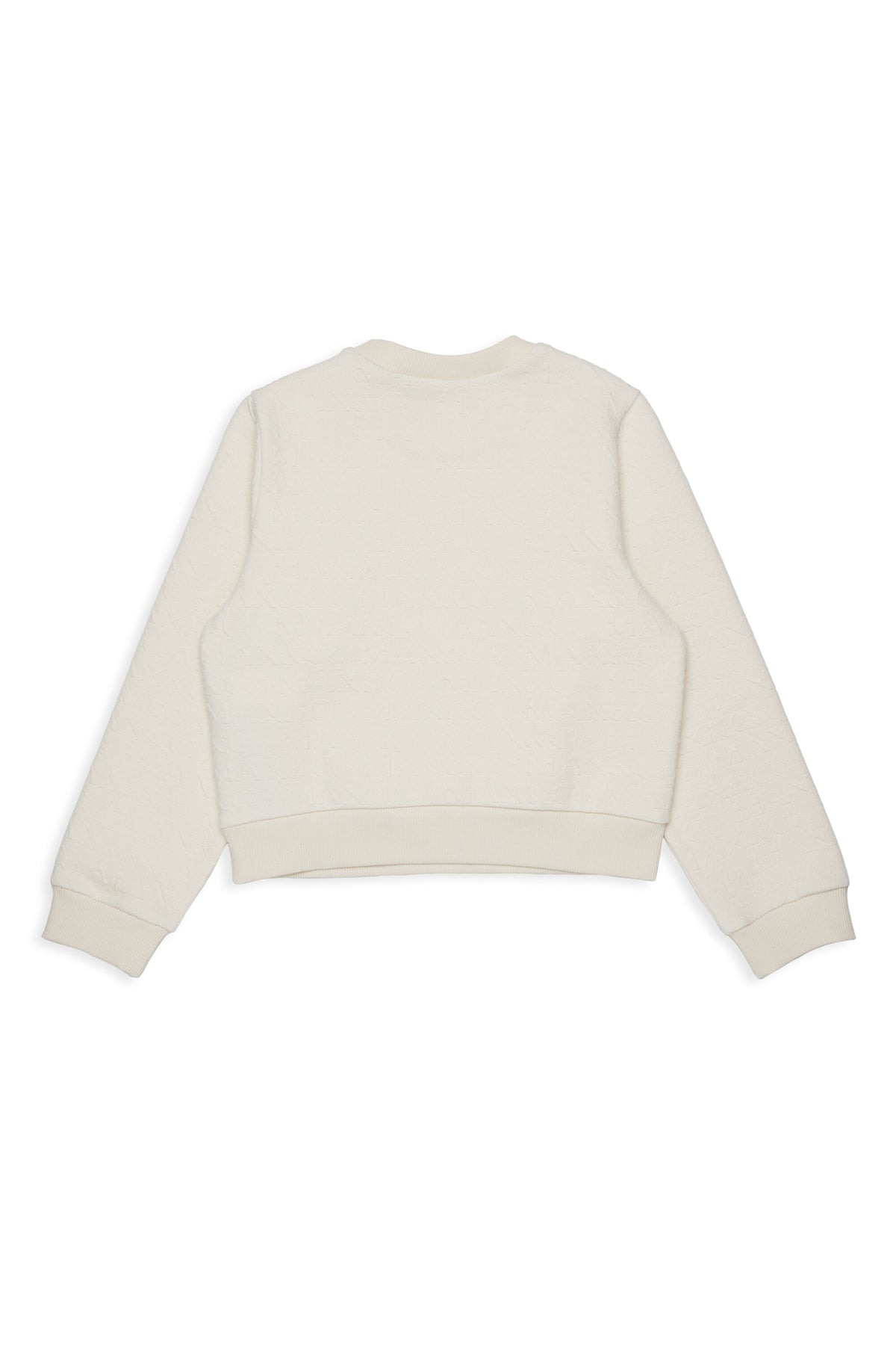 Sudadera de cuello redondo con tejido jacquard
