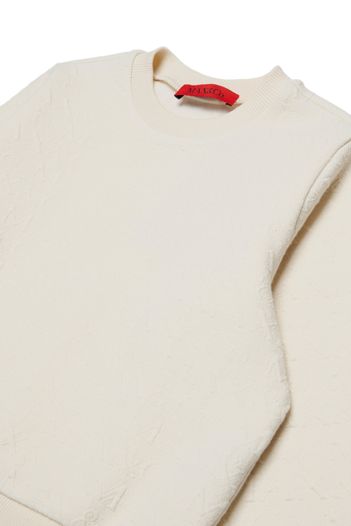 Sudadera de cuello redondo con tejido jacquard