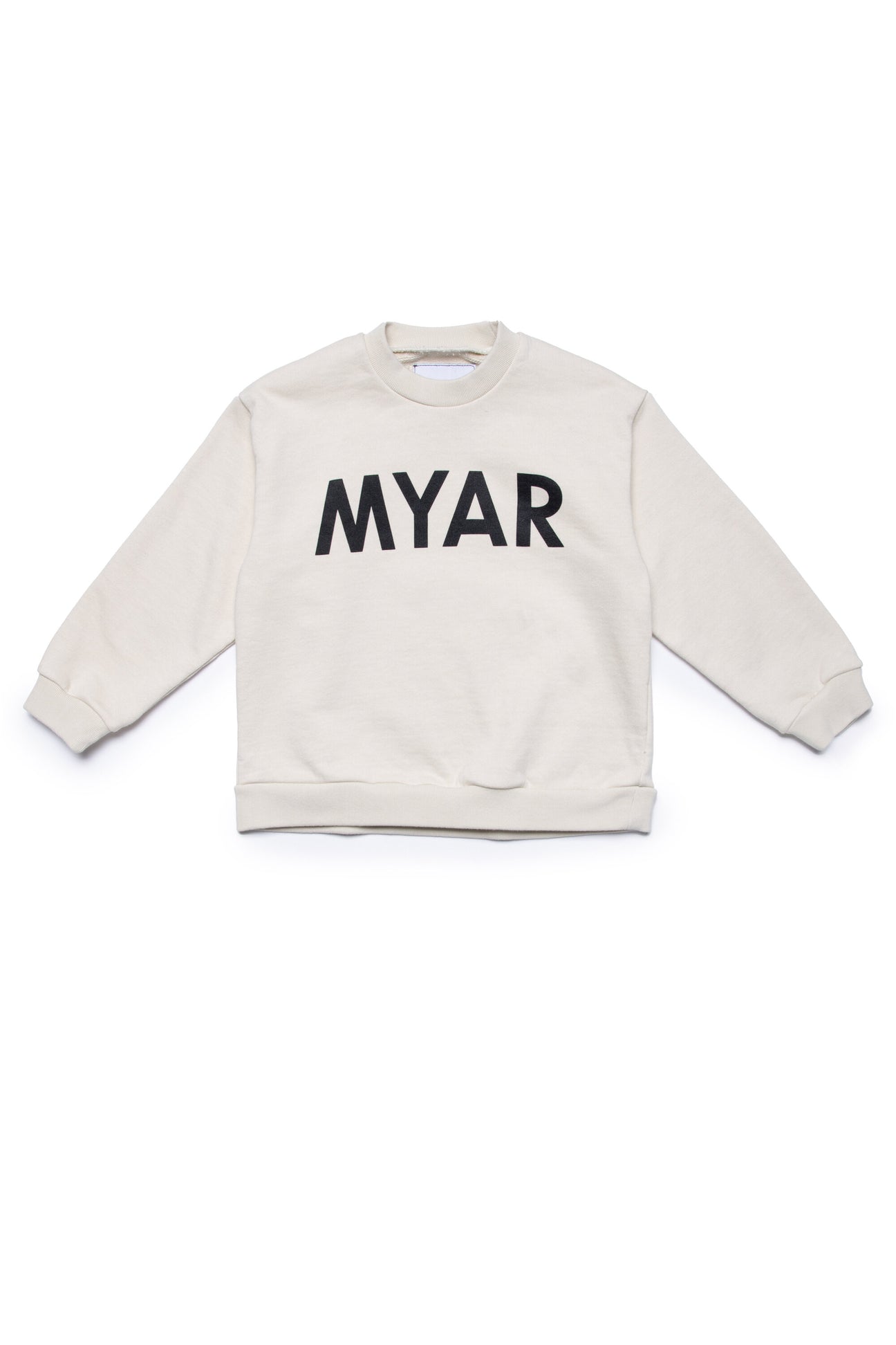 Deadstock fabric sweatshirt with MYAR logo 