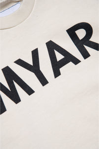 Felpa in tessuto deadstock con logo MYAR