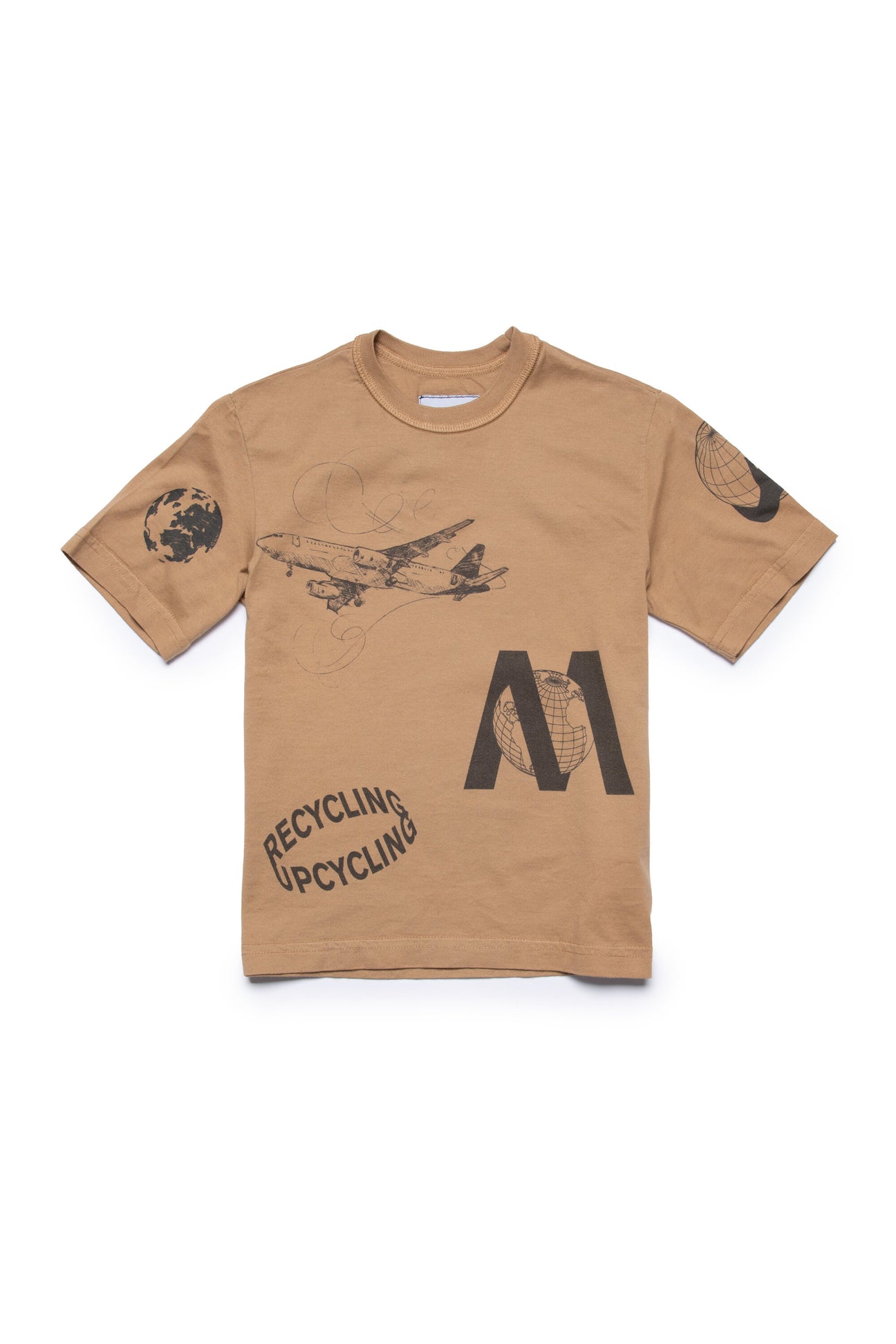 Deadstock fabric t-shirt with graphic print 