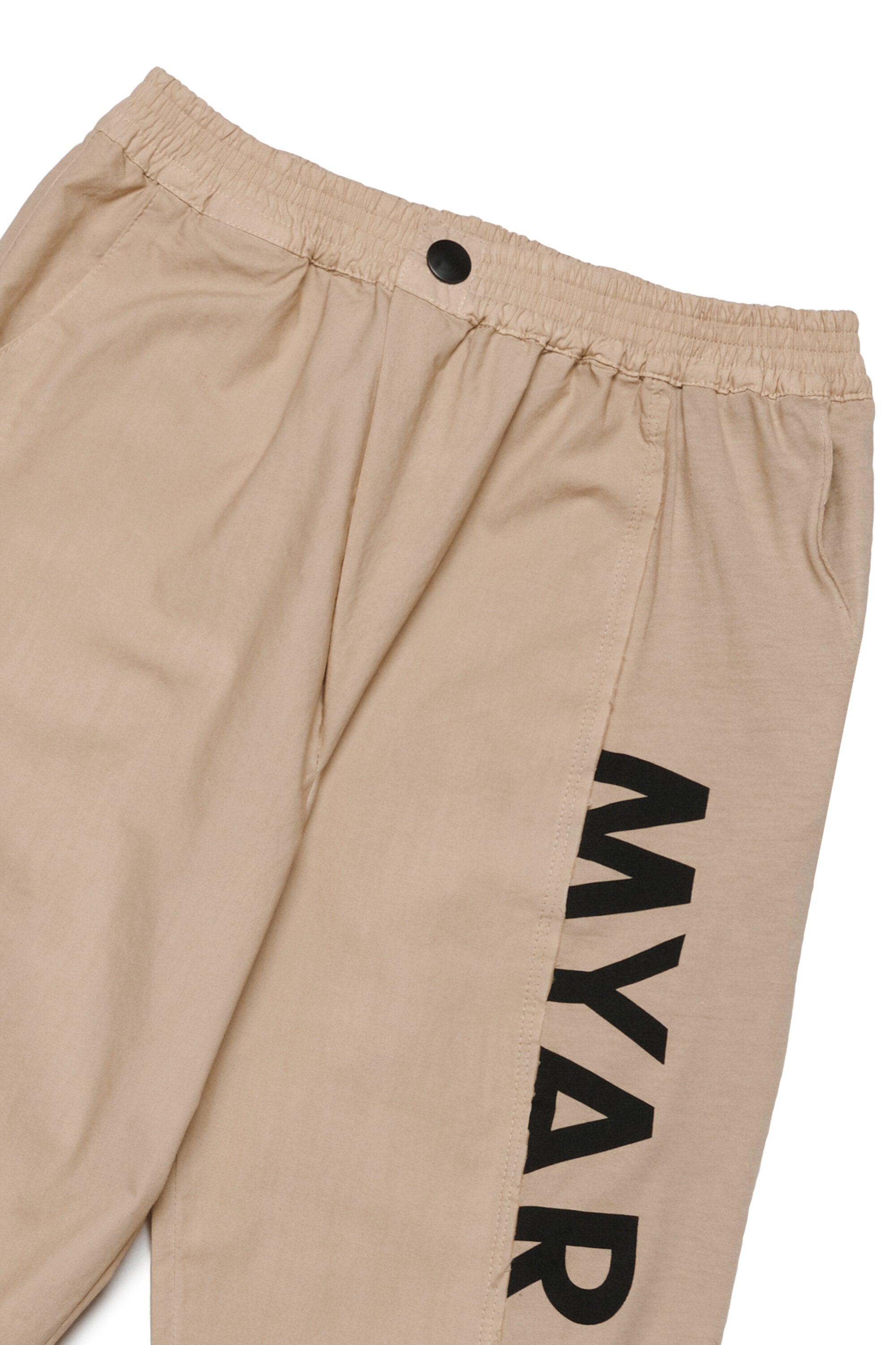 Pantalone in tessuto deadstock con logo MYAR