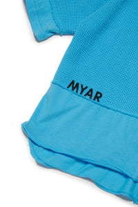 T-shirt in tessuto deadstock con logo MYAR