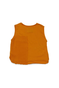 Deadstock fabric tank top with MYAR logo