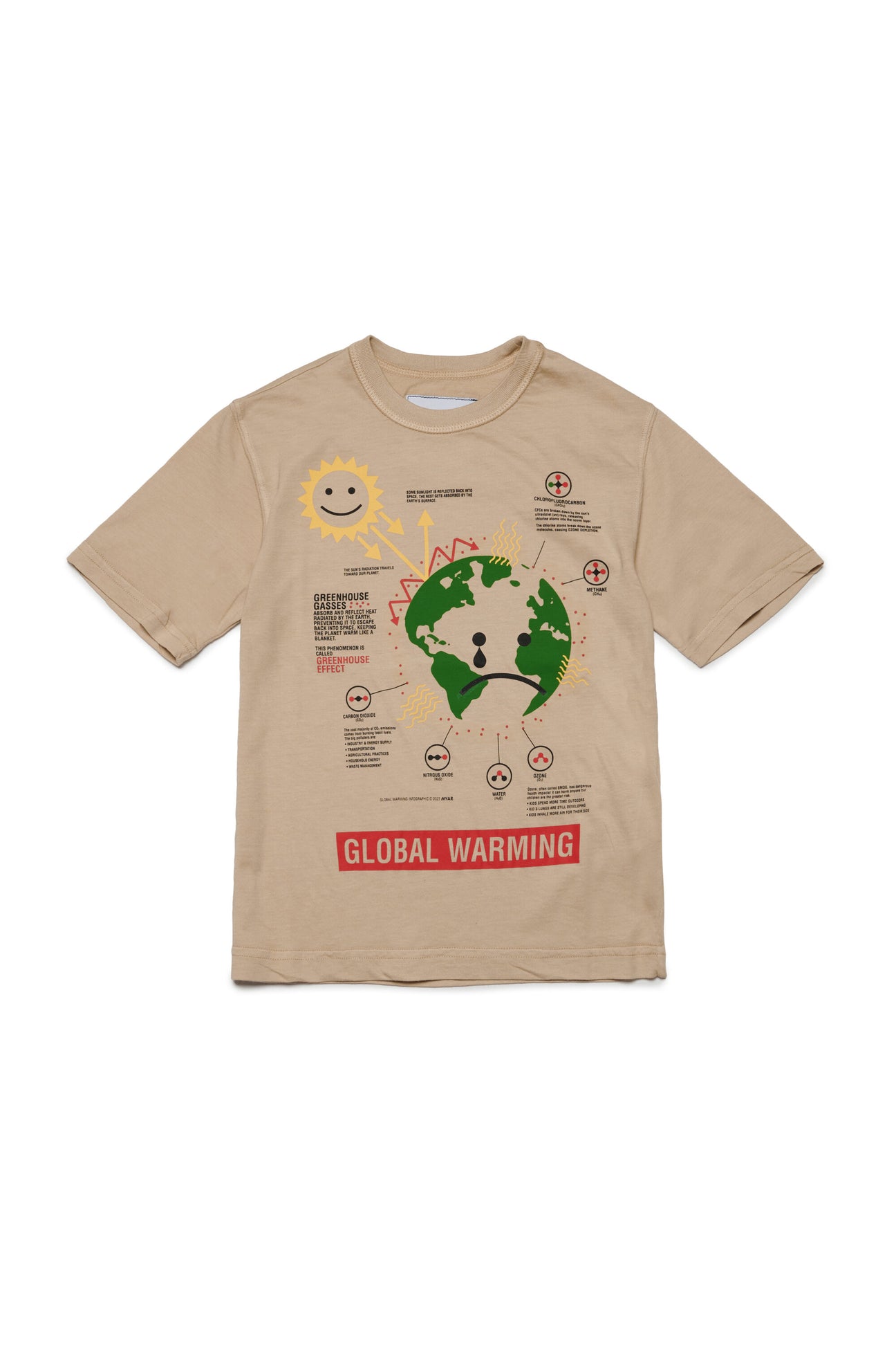 T-shirt with Global Warming print 