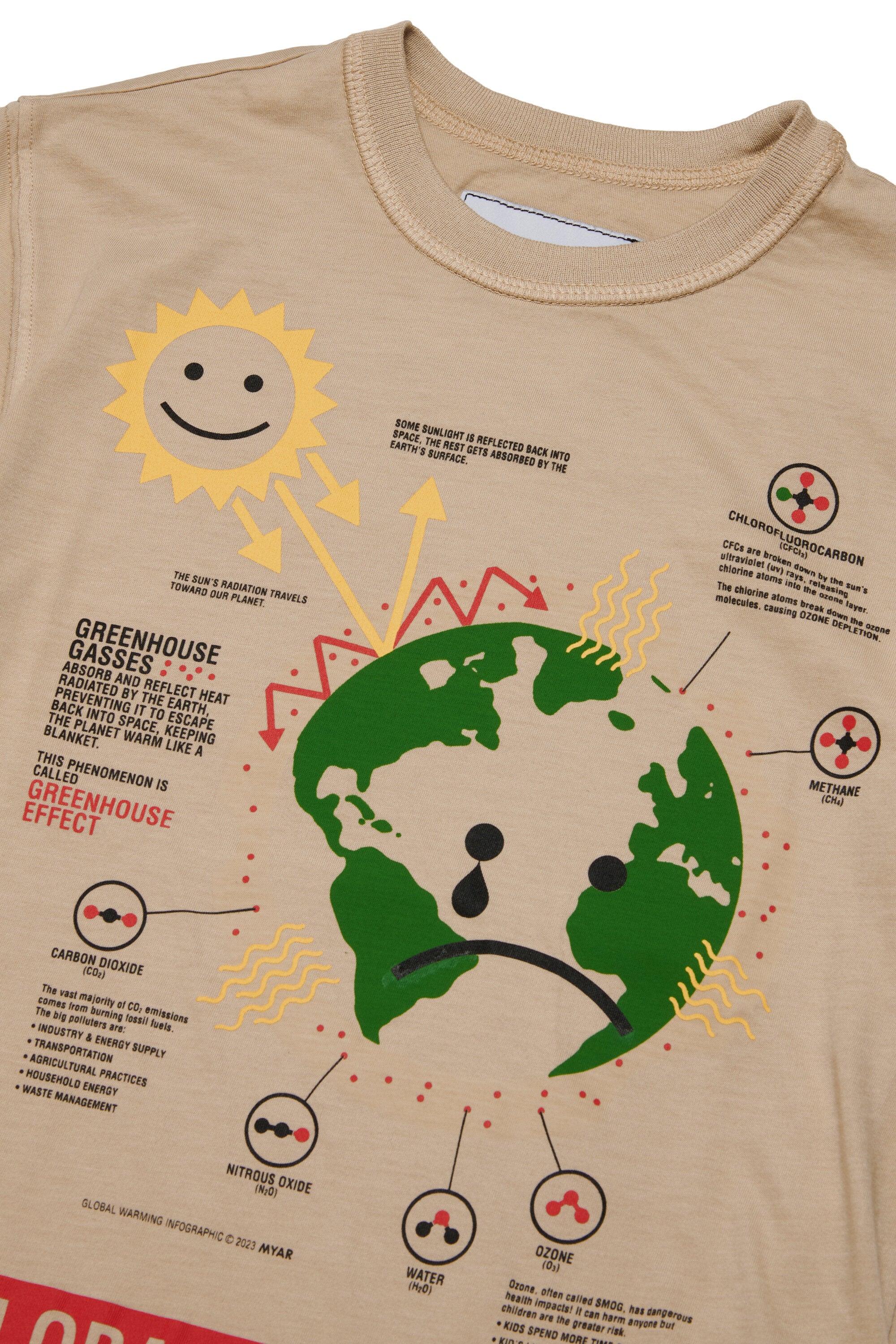 T-shirt con stampa Global Warming