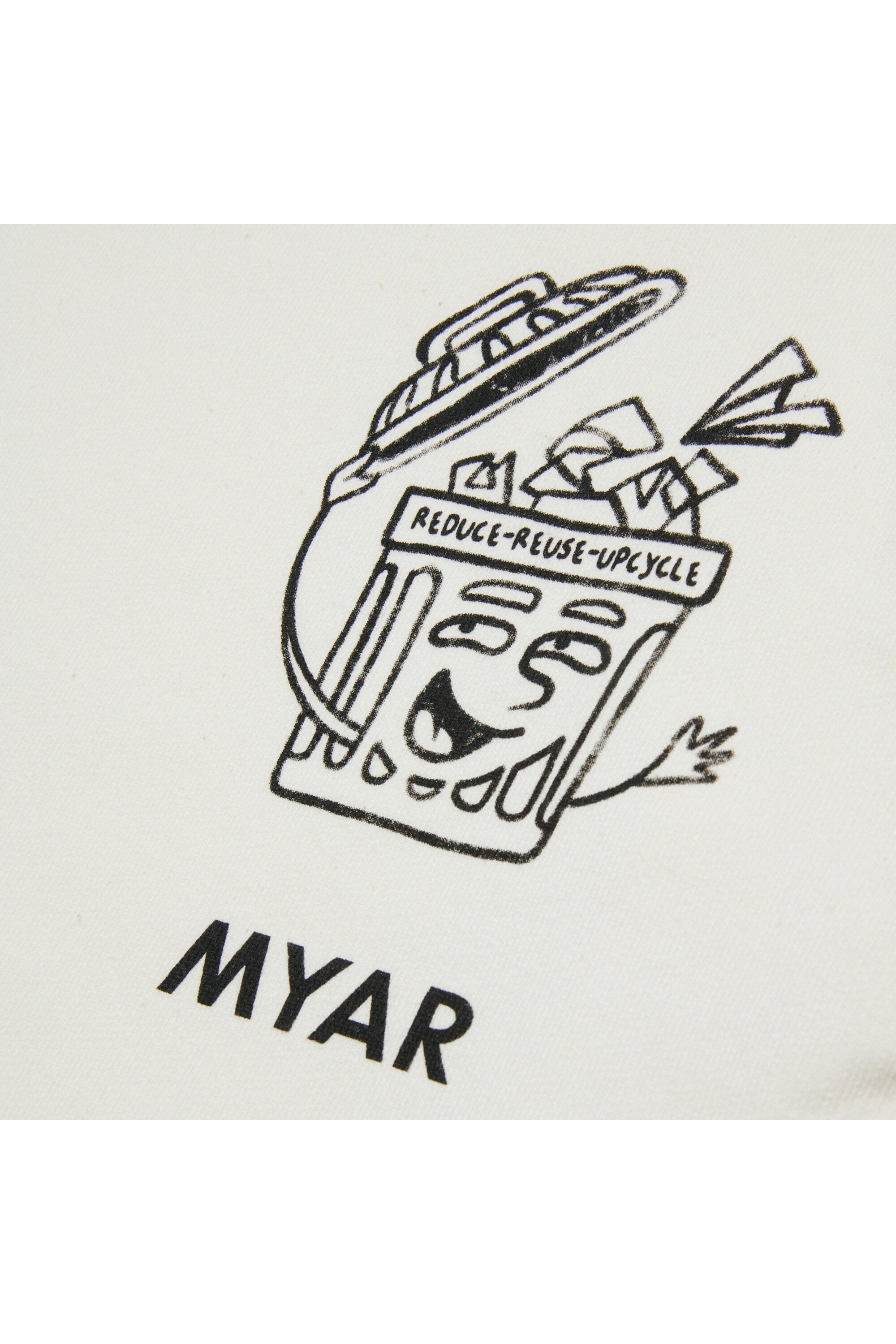 Felpa in cotone deadstock con grafica Reduce