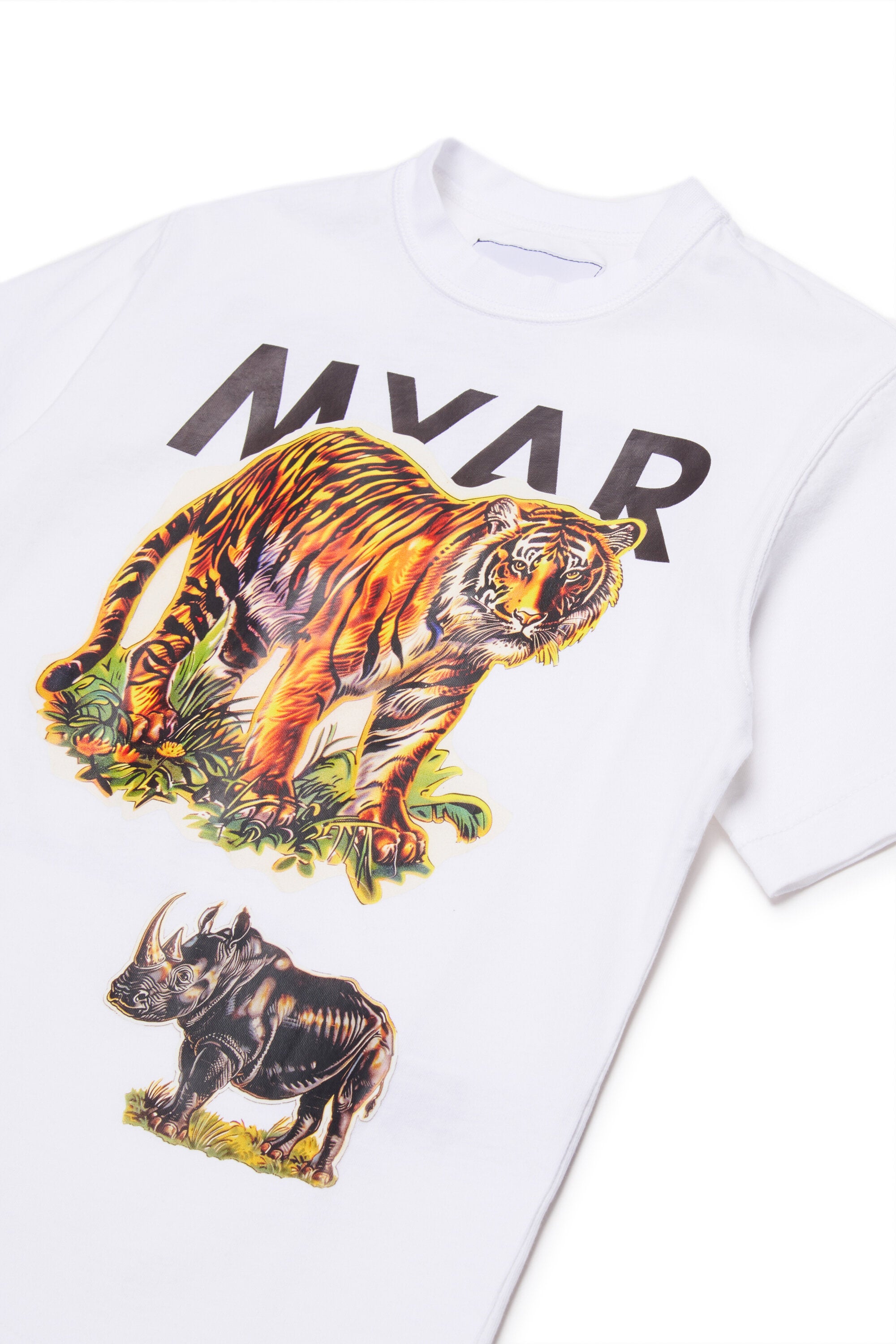 Kurzarm-T-Shirt mit Endangered Animal Graphic Print