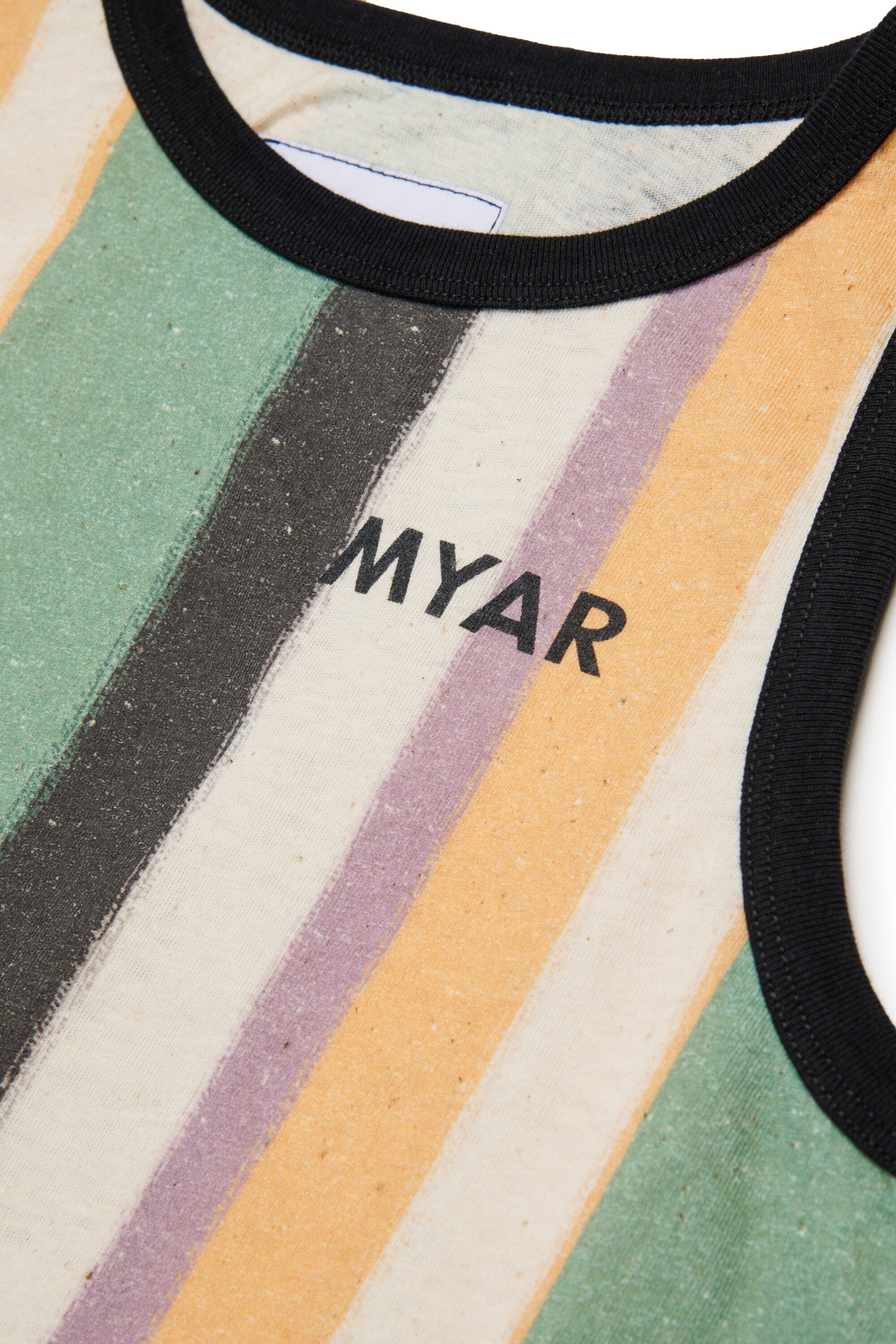 Gestreiftes Tanktop mit Logo