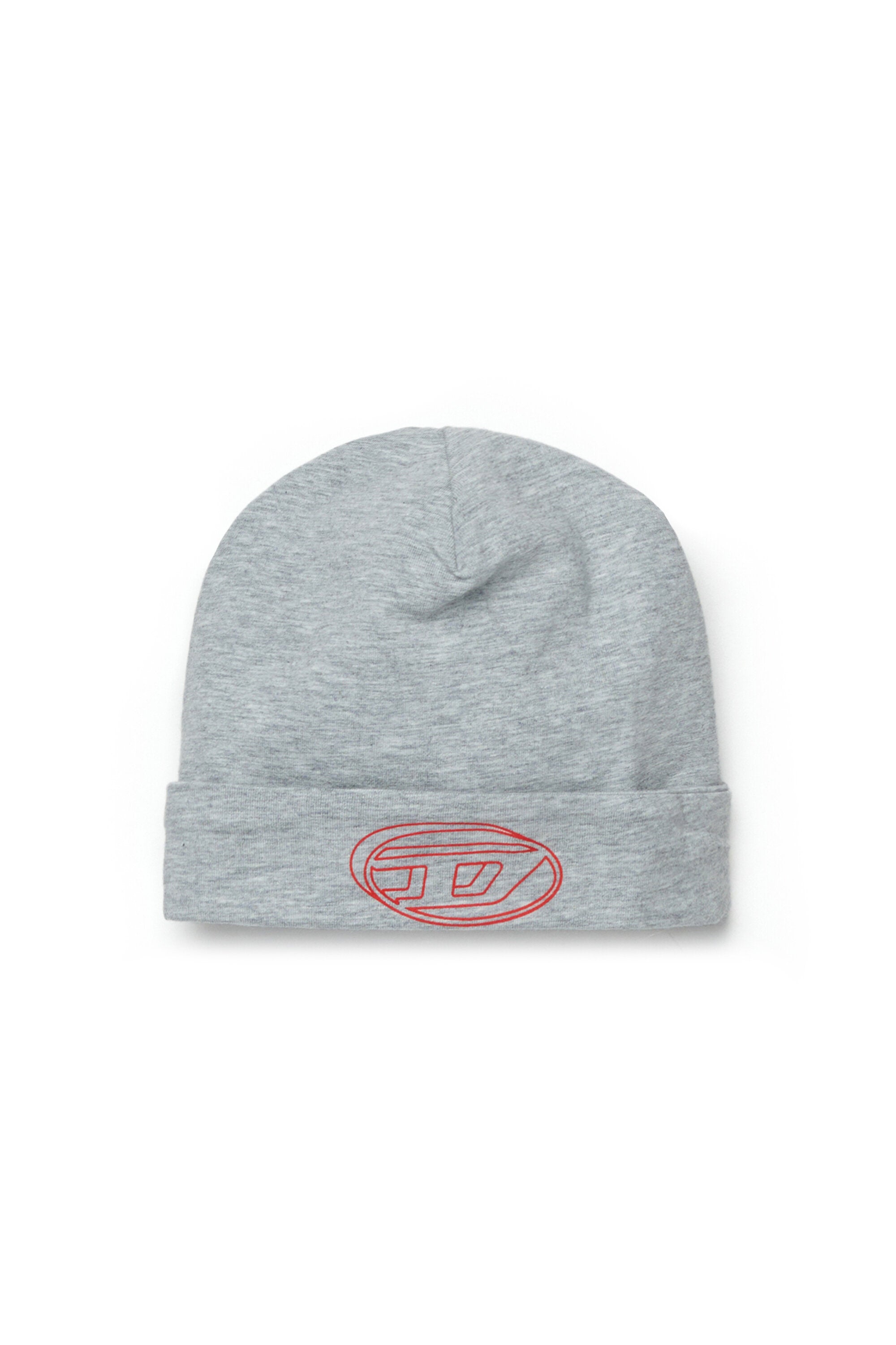 Berretto beanie in jersey stretch con logo Oval D