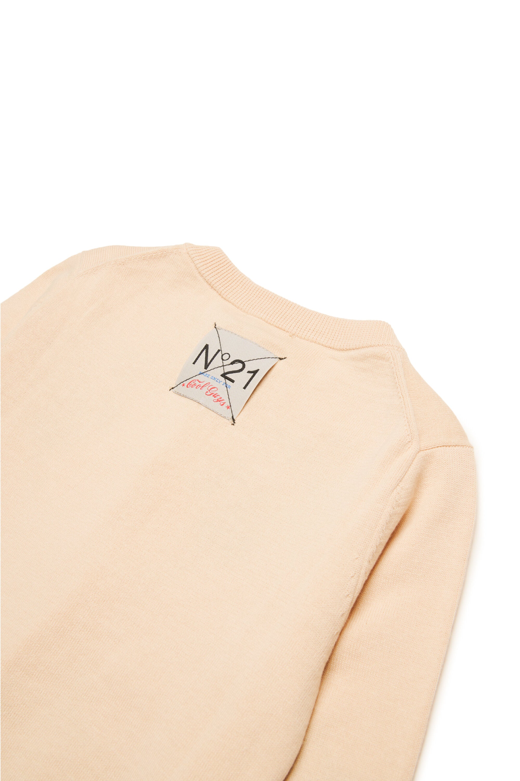 Cardigan in cotone con Palme intarsiate