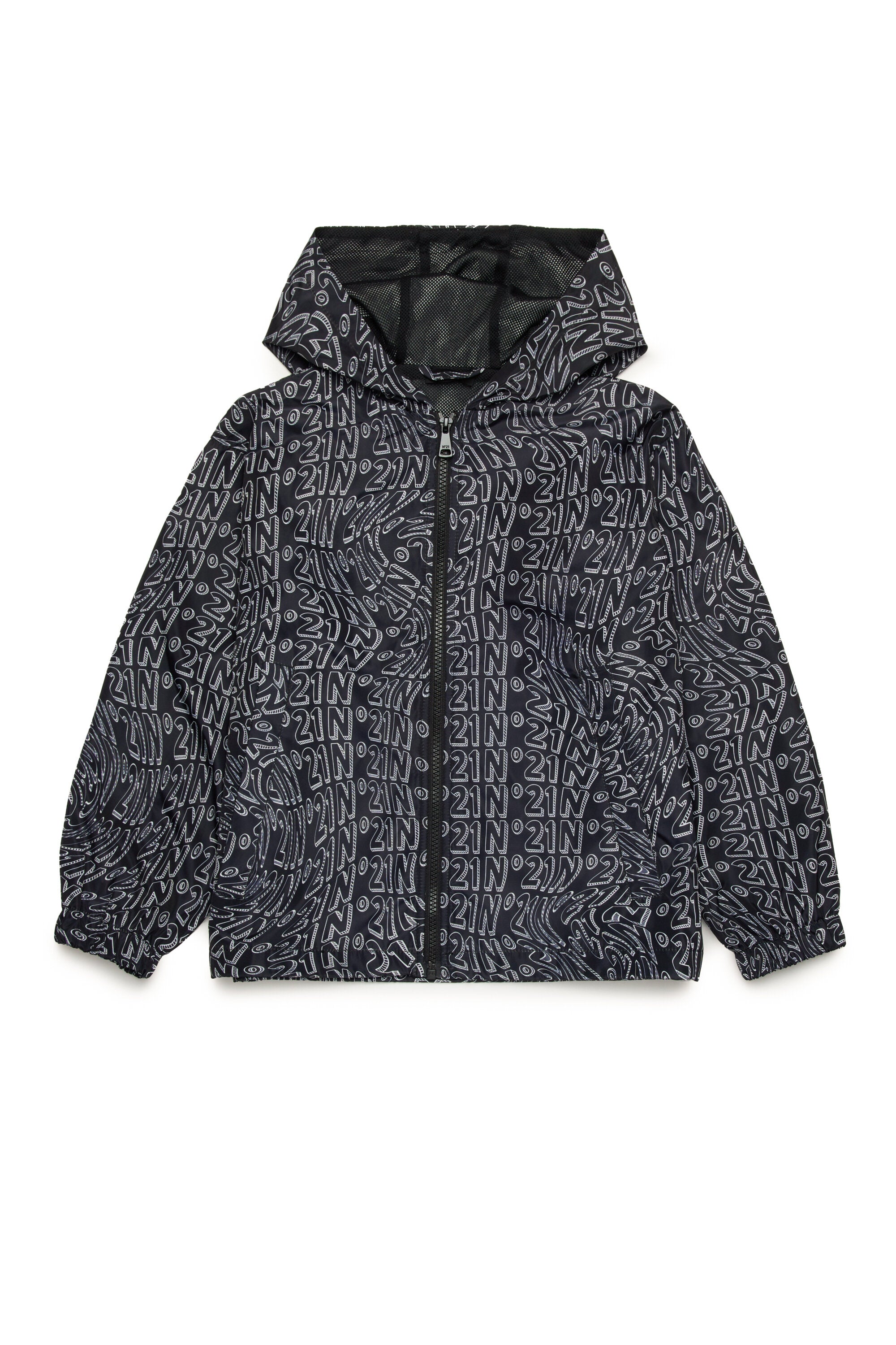 Giacca windbreaker allover Glitch