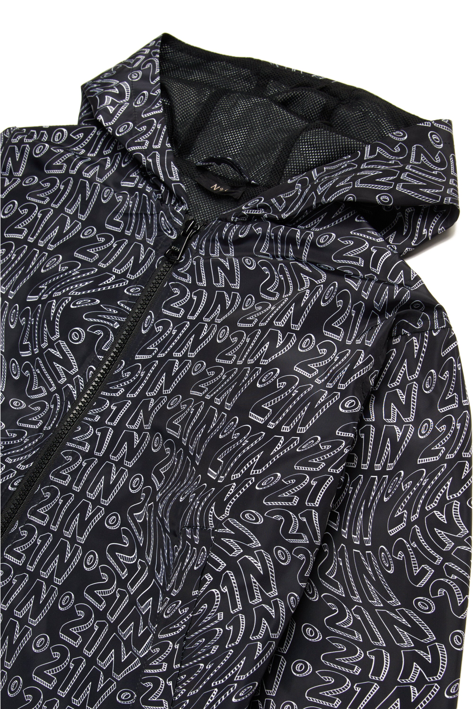 Giacca windbreaker allover Glitch