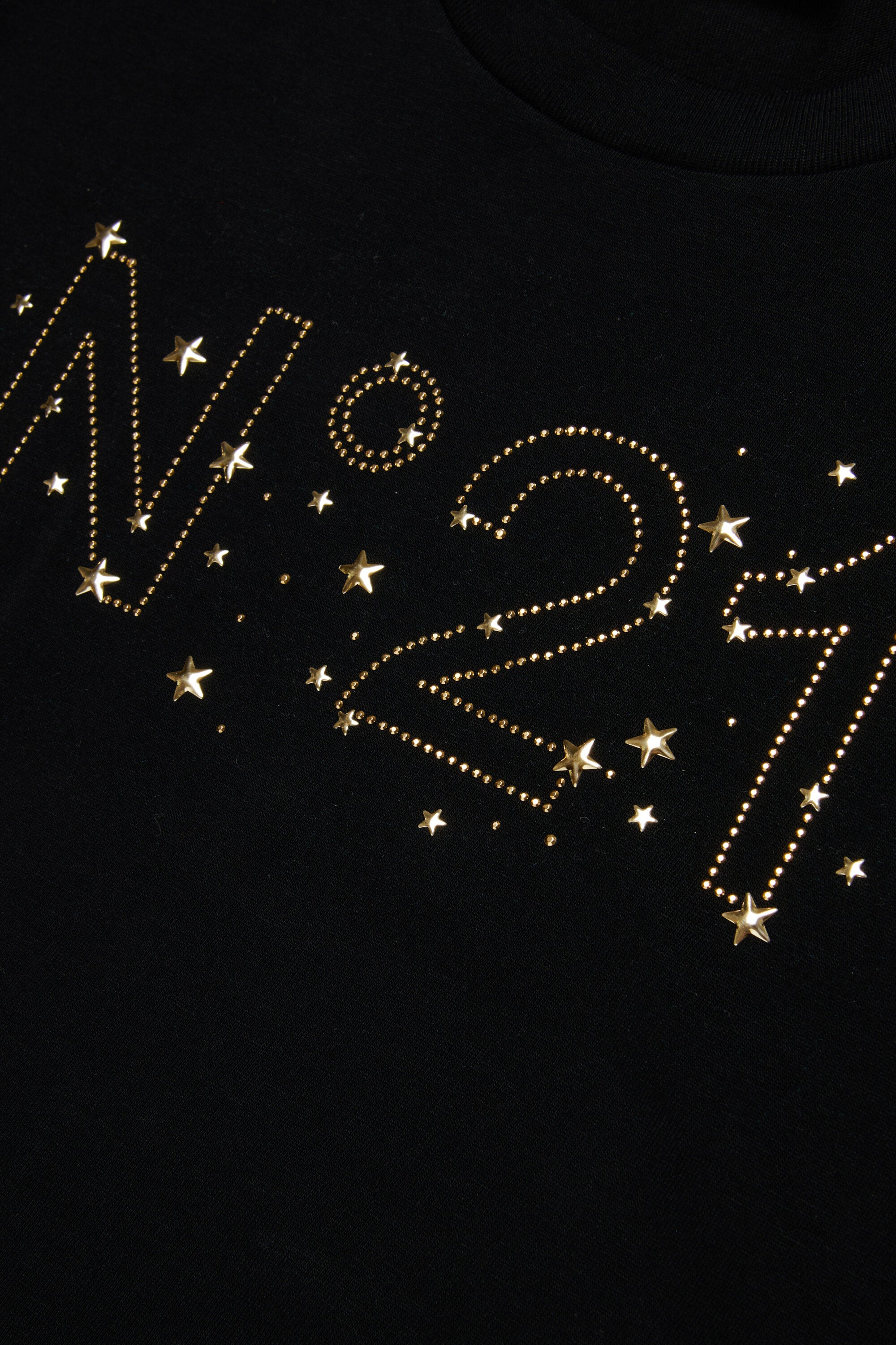 T-shirt in jersey di cotone con logo hotfix