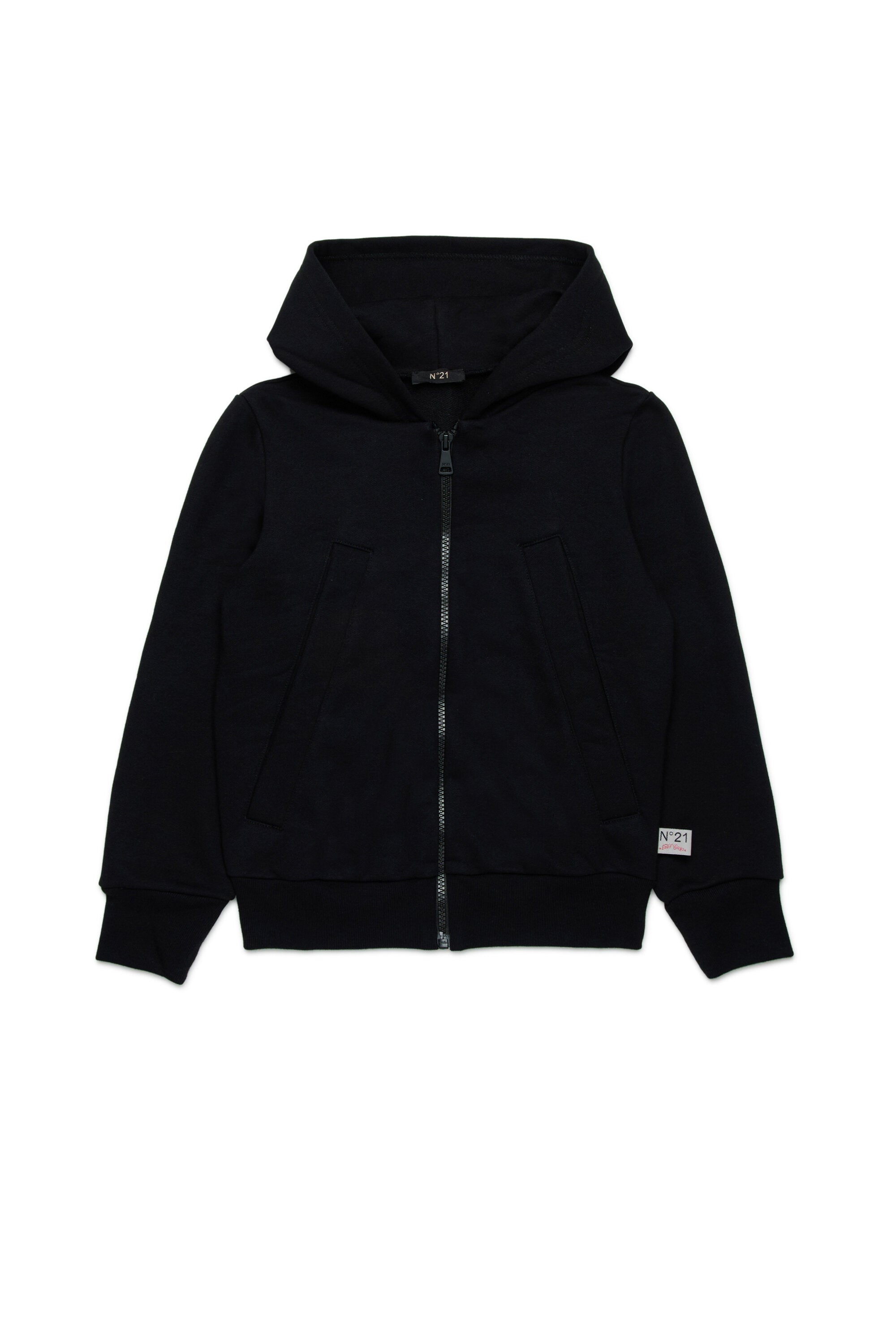 Sweatshirt mit durchgehendem Reißverschluss und Kaninchen-Grafik