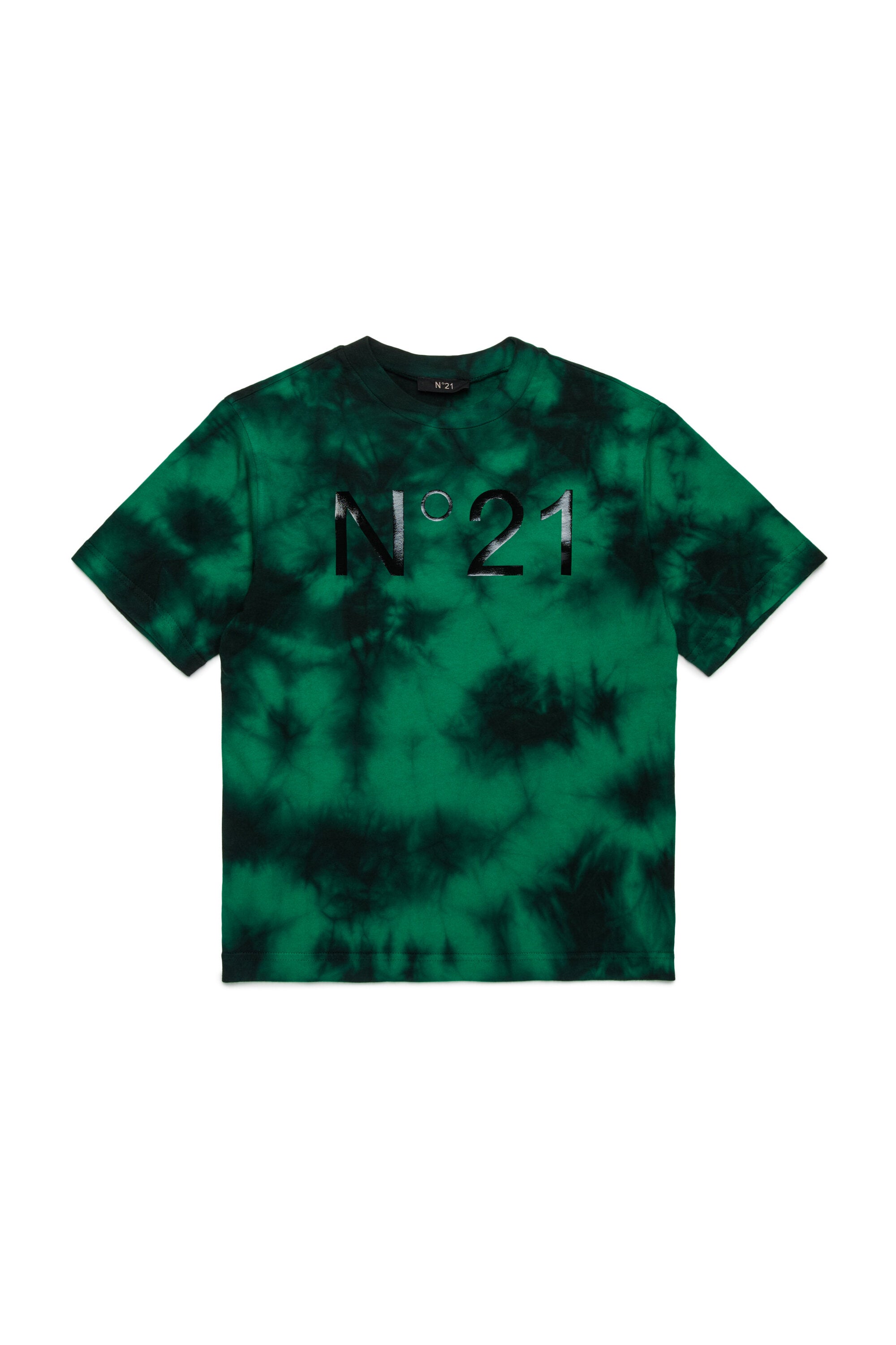 T-shirt en jersey tie-dye avec logo