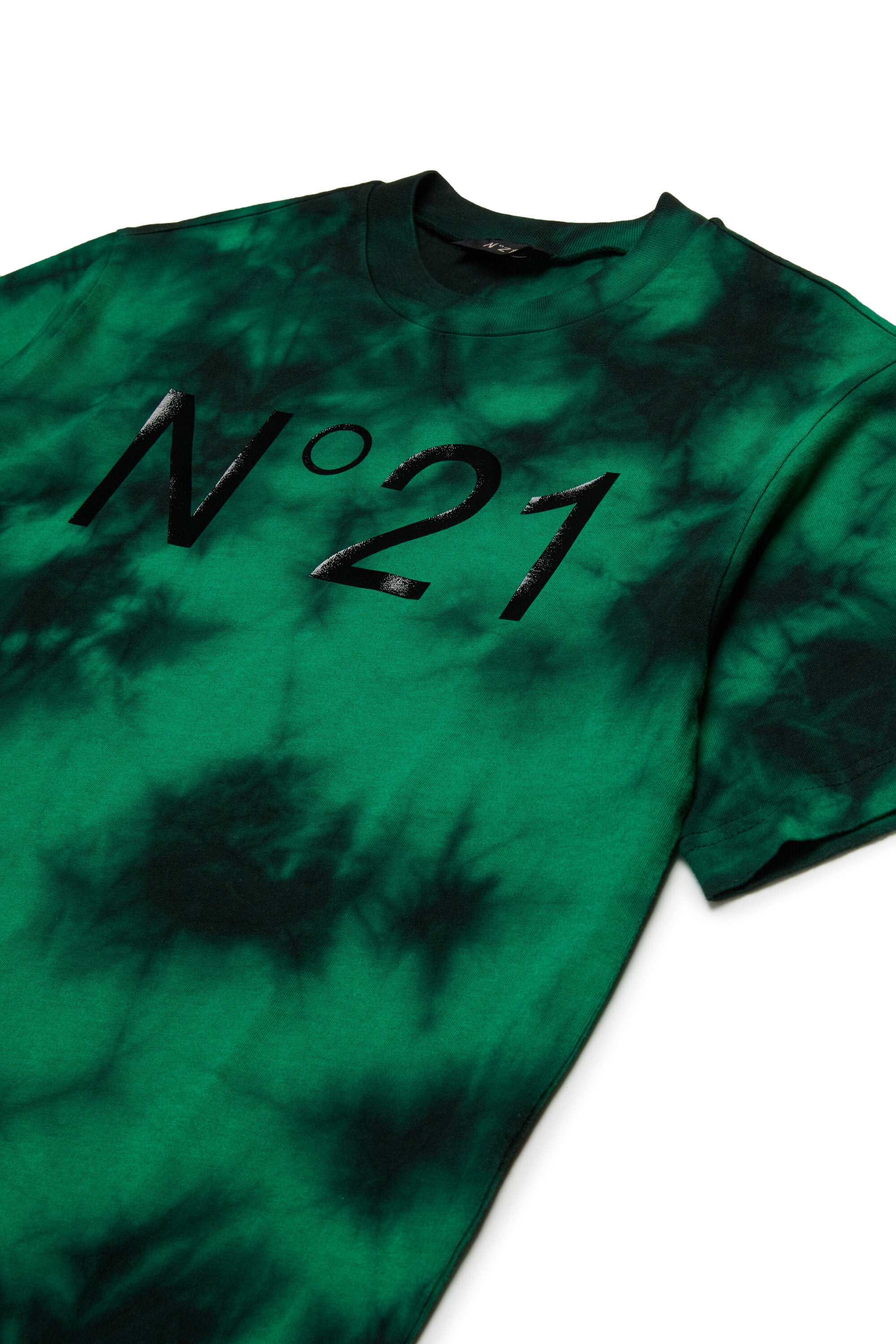 T-shirt en jersey tie-dye avec logo