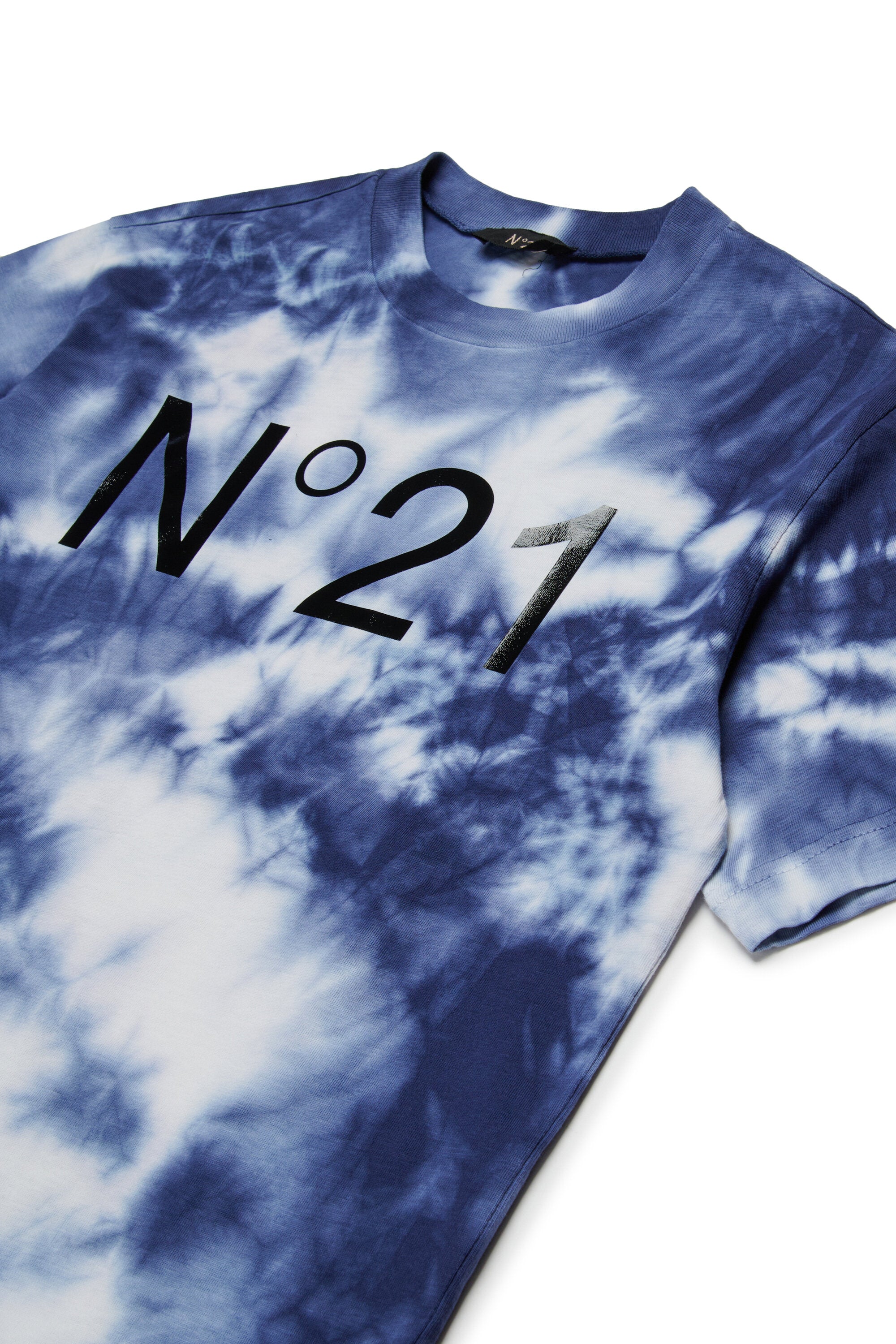 T-shirt en jersey tie-dye avec logo