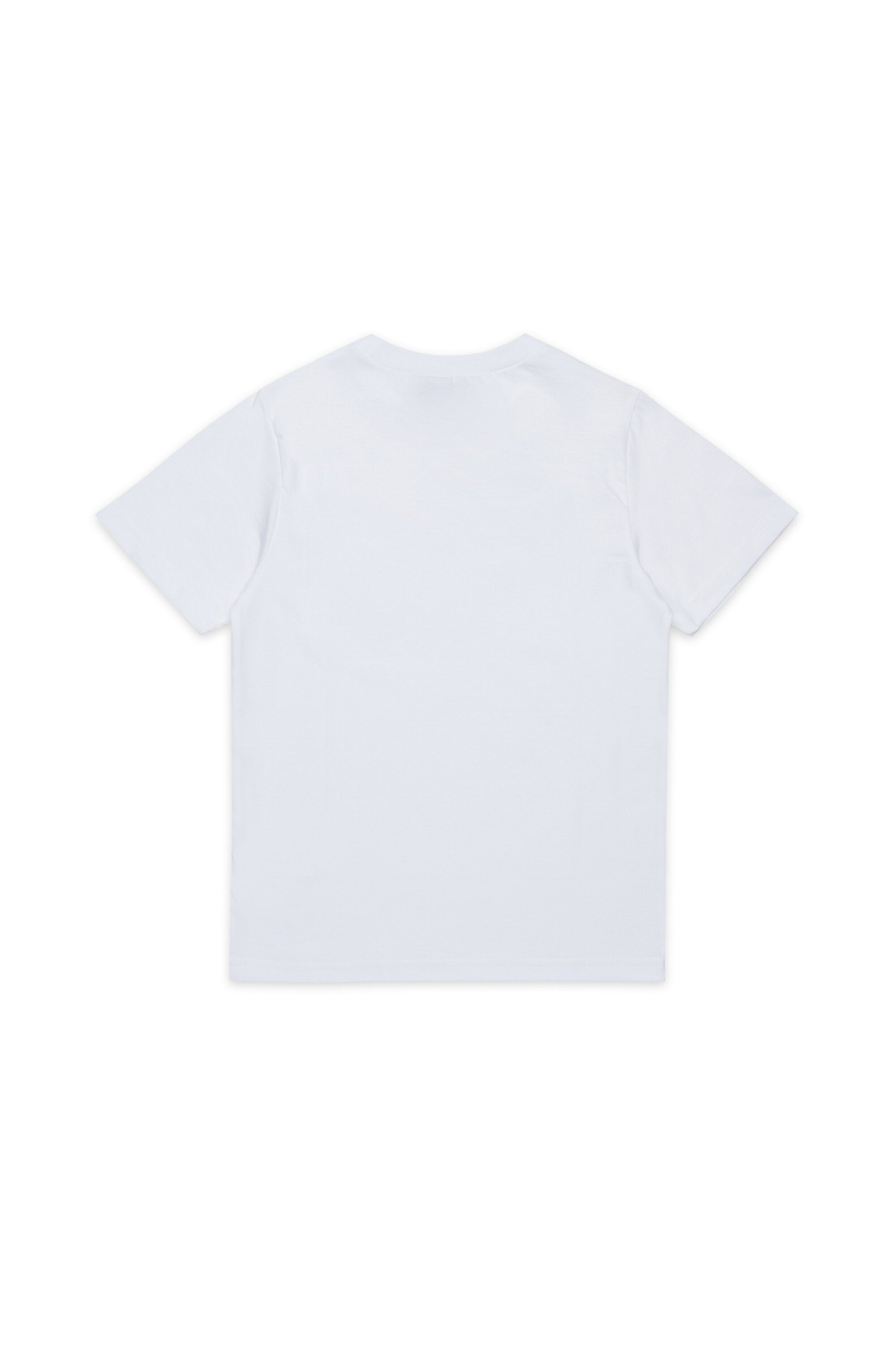 Jersey-T-Shirt mit College-Logo in Batik-Optik