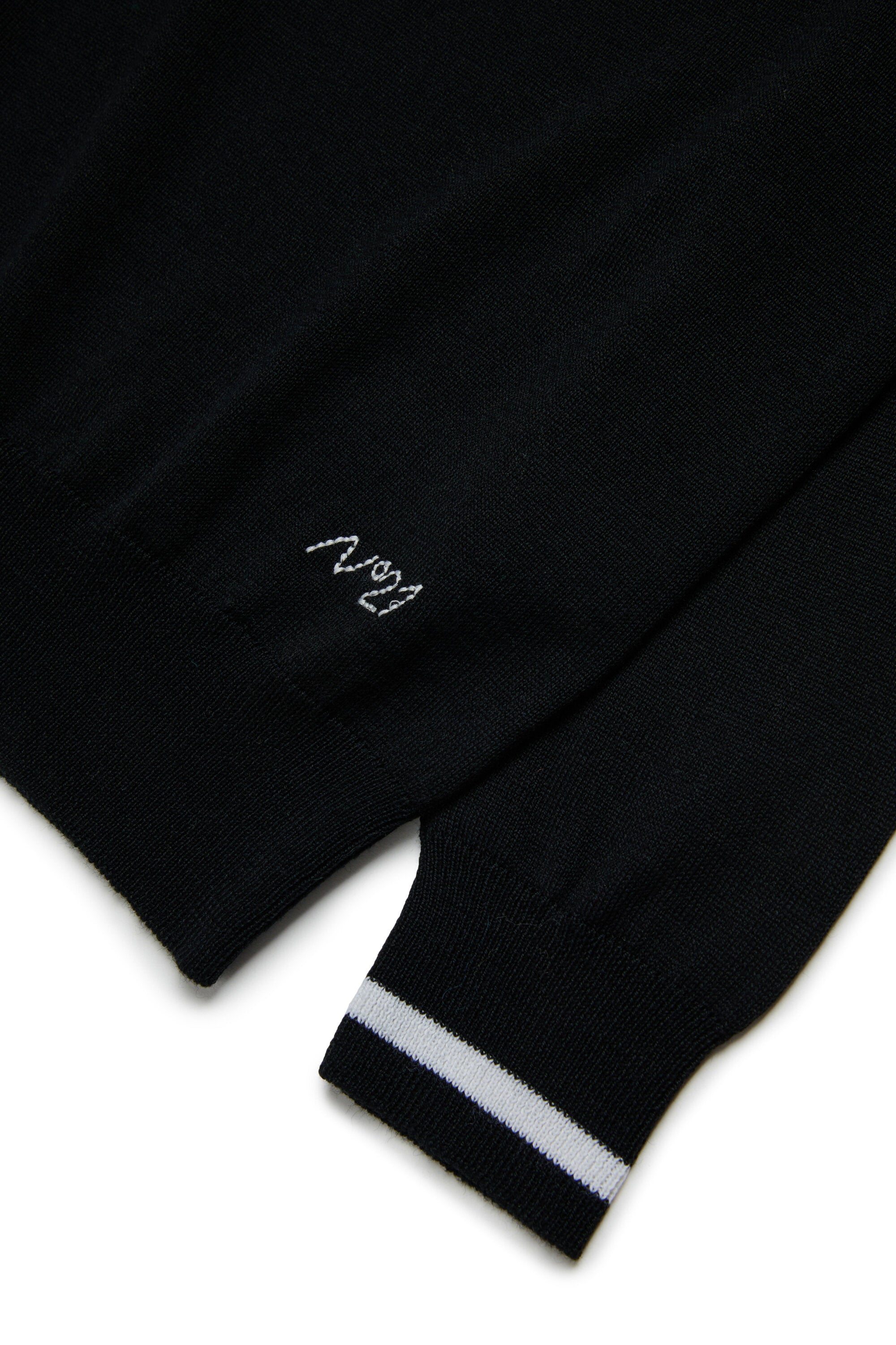 Branded wool-blend pullover