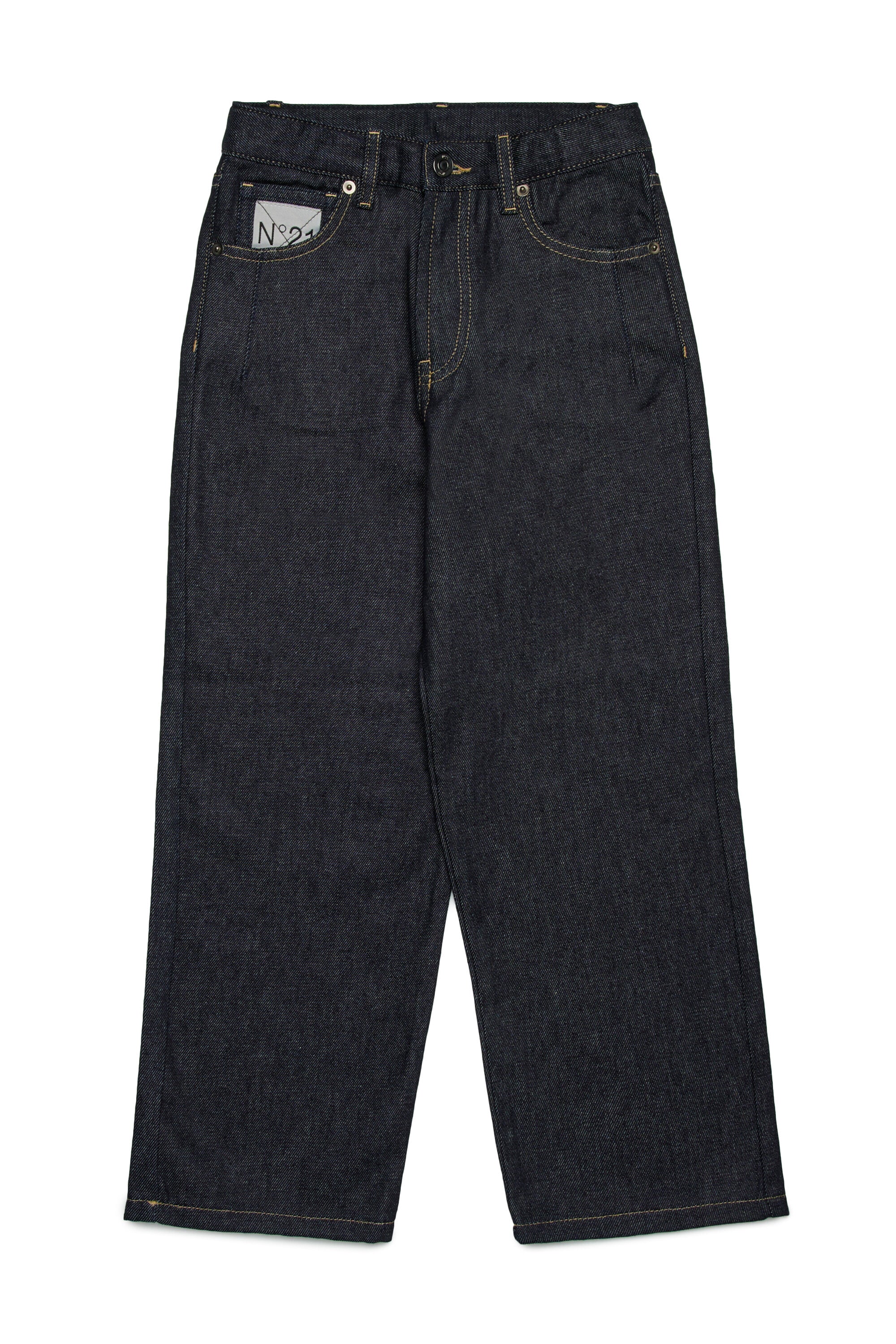 Jeans relaxed en denim foncé