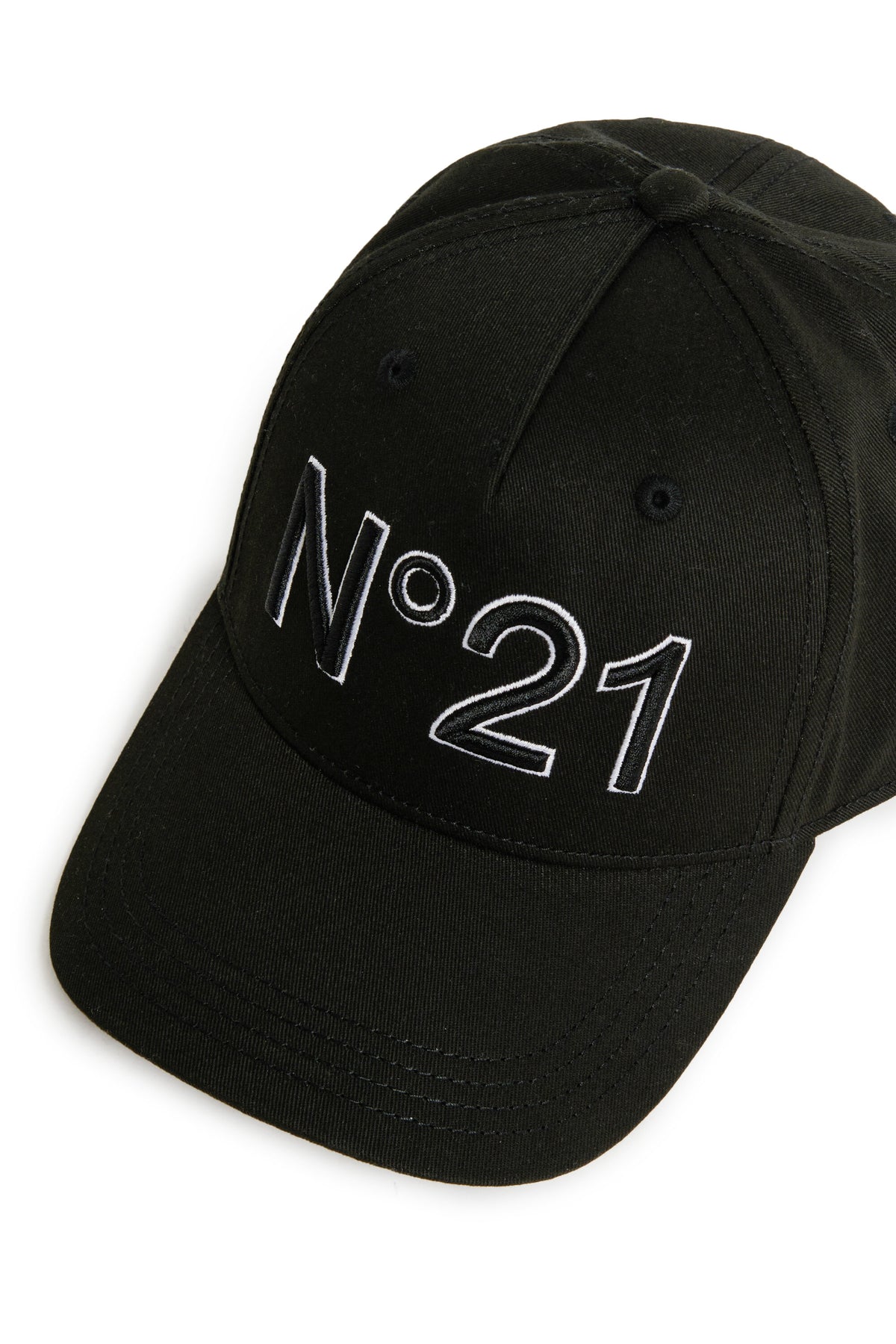 Cappello da baseball in gabardina con logo