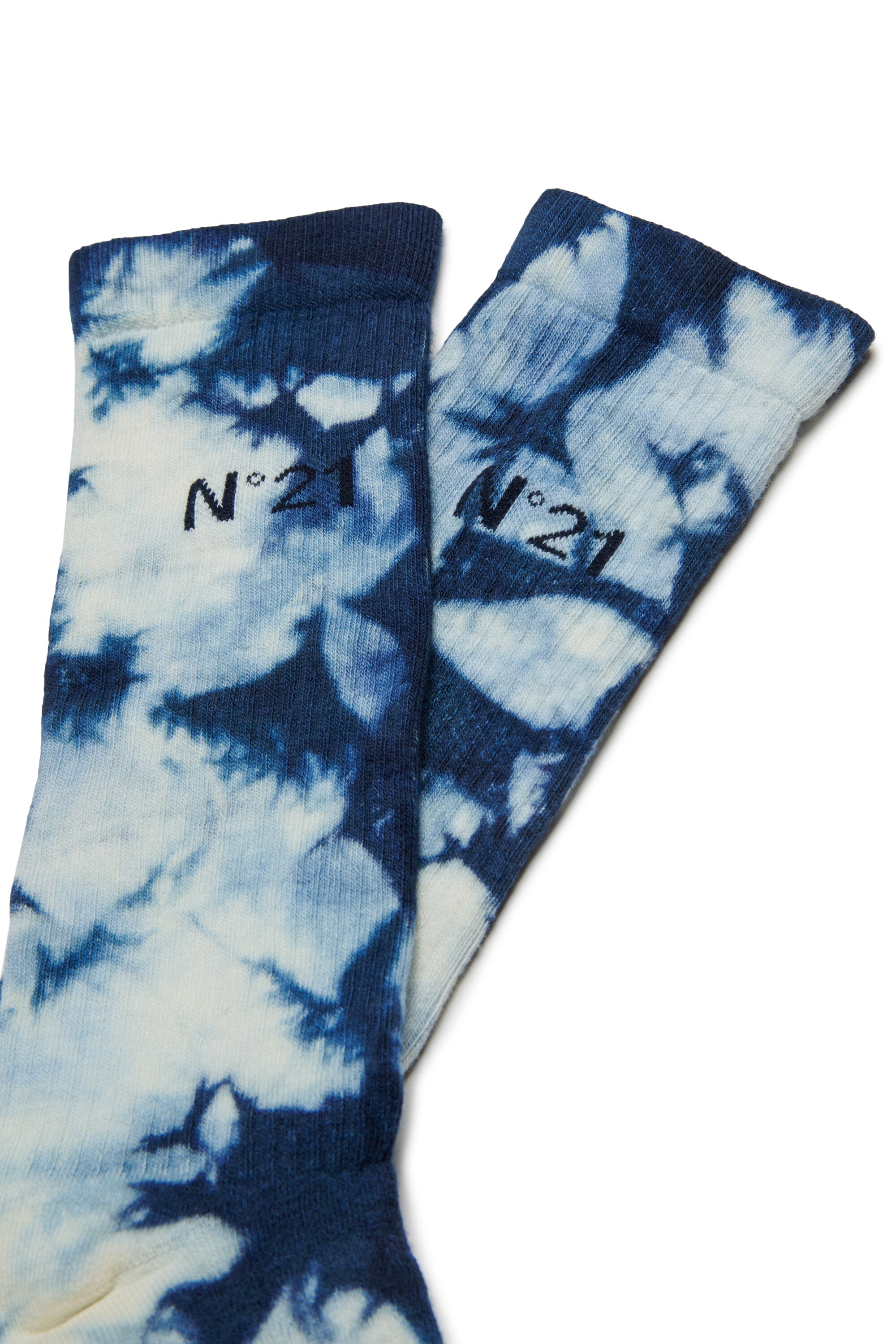 Chaussettes tie-dye en coton mélangé