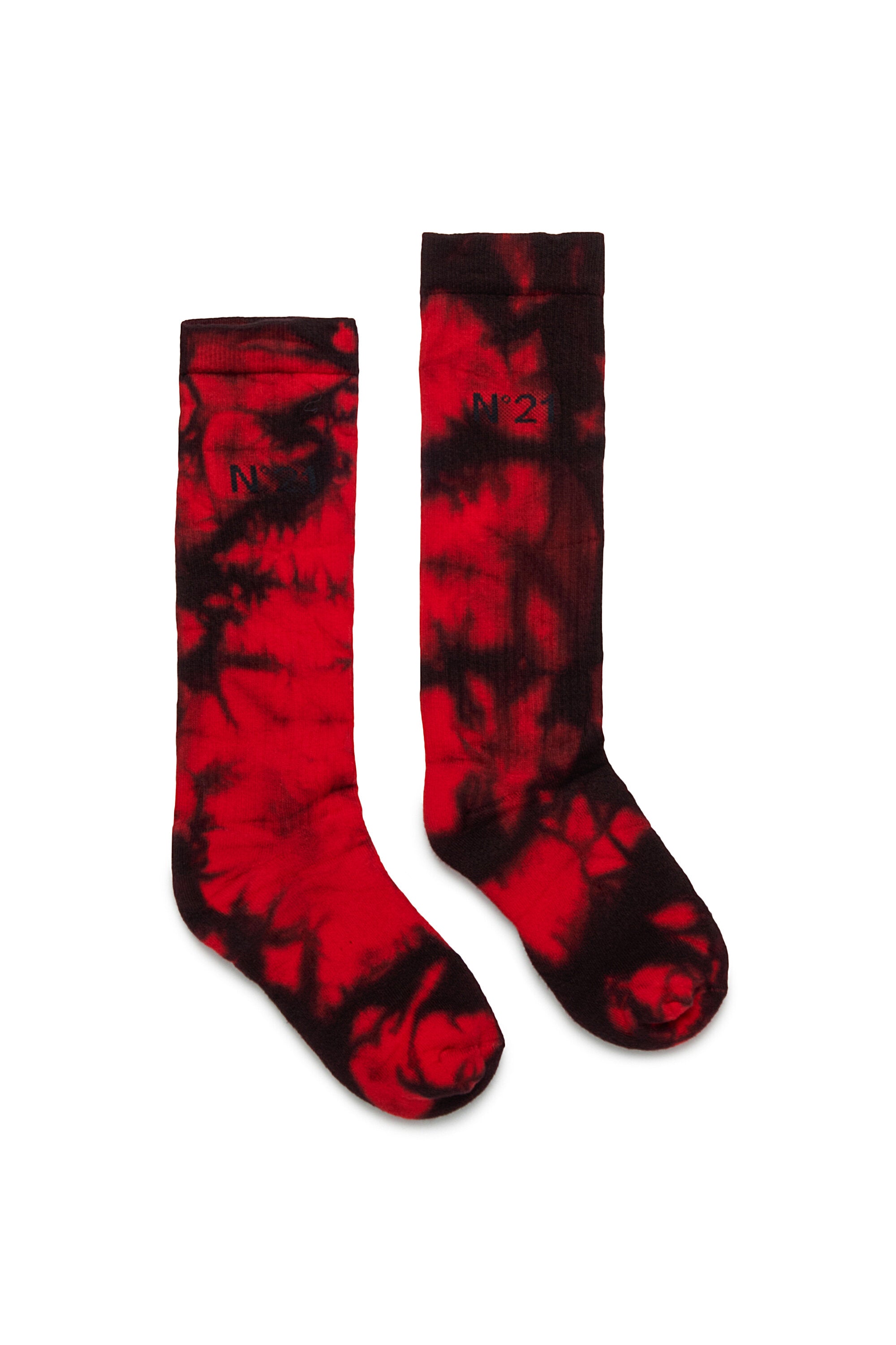 Chaussettes tie-dye en coton mélangé